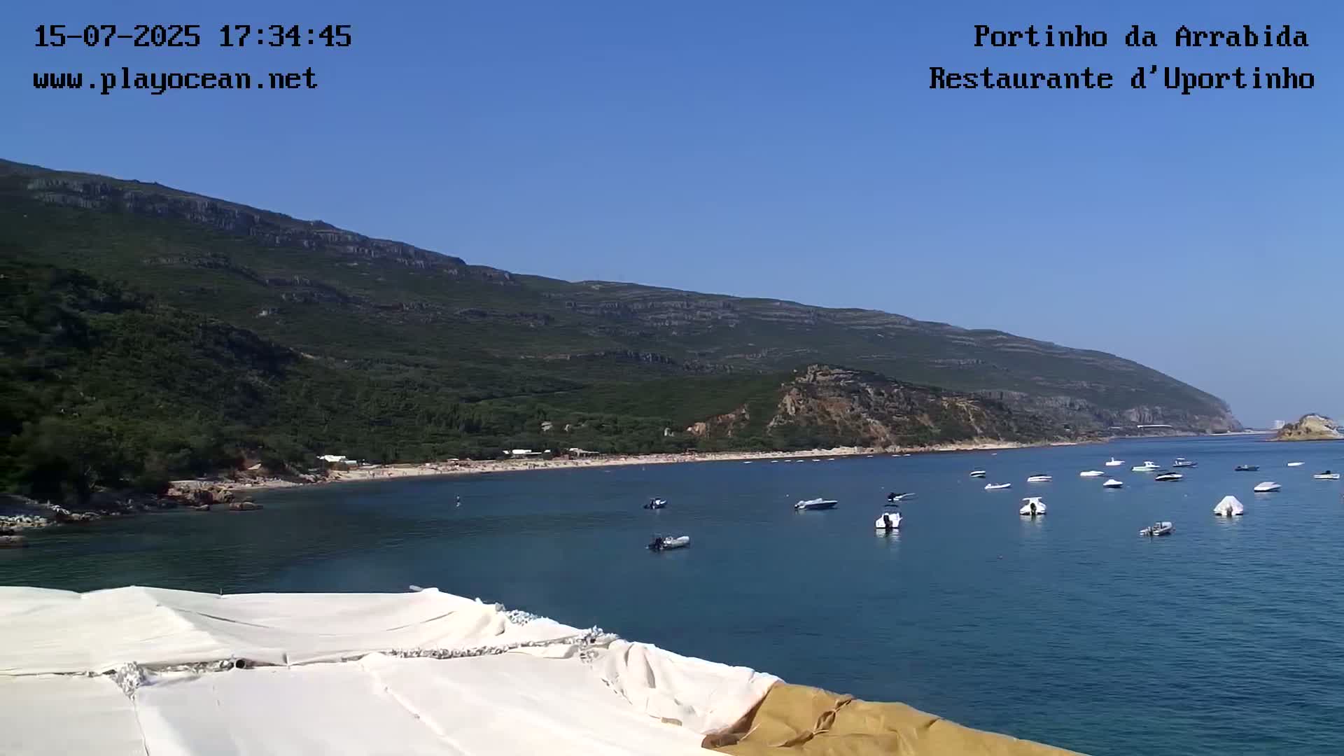Portinho da Arrabida & Praia do Creiro Beach Live Cam - Sao Lourenco, Setubal, Lisbon, Portugal