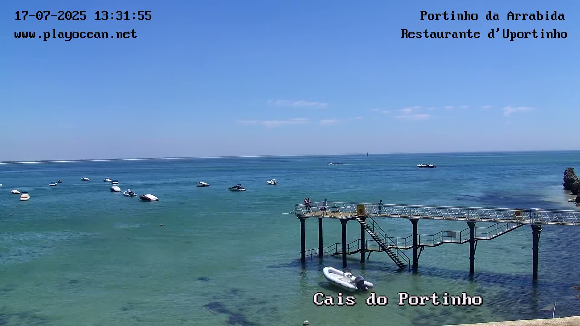 Portinho da Arrabida & Praia do Creiro Beach Live Cam - Sao Lourenco, Setubal, Lisbon, Portugal