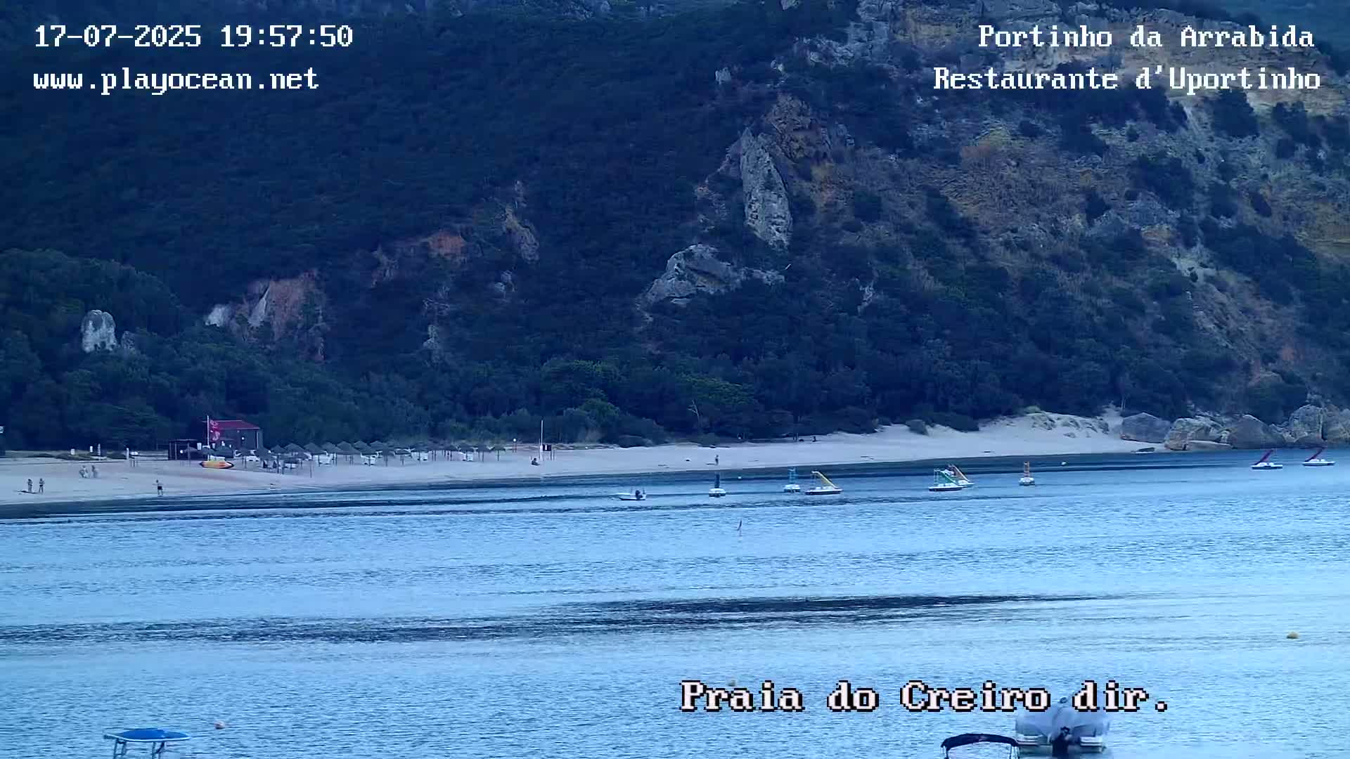 Portinho da Arrabida & Praia do Creiro Beach Live Cam - Sao Lourenco, Setubal, Lisbon, Portugal