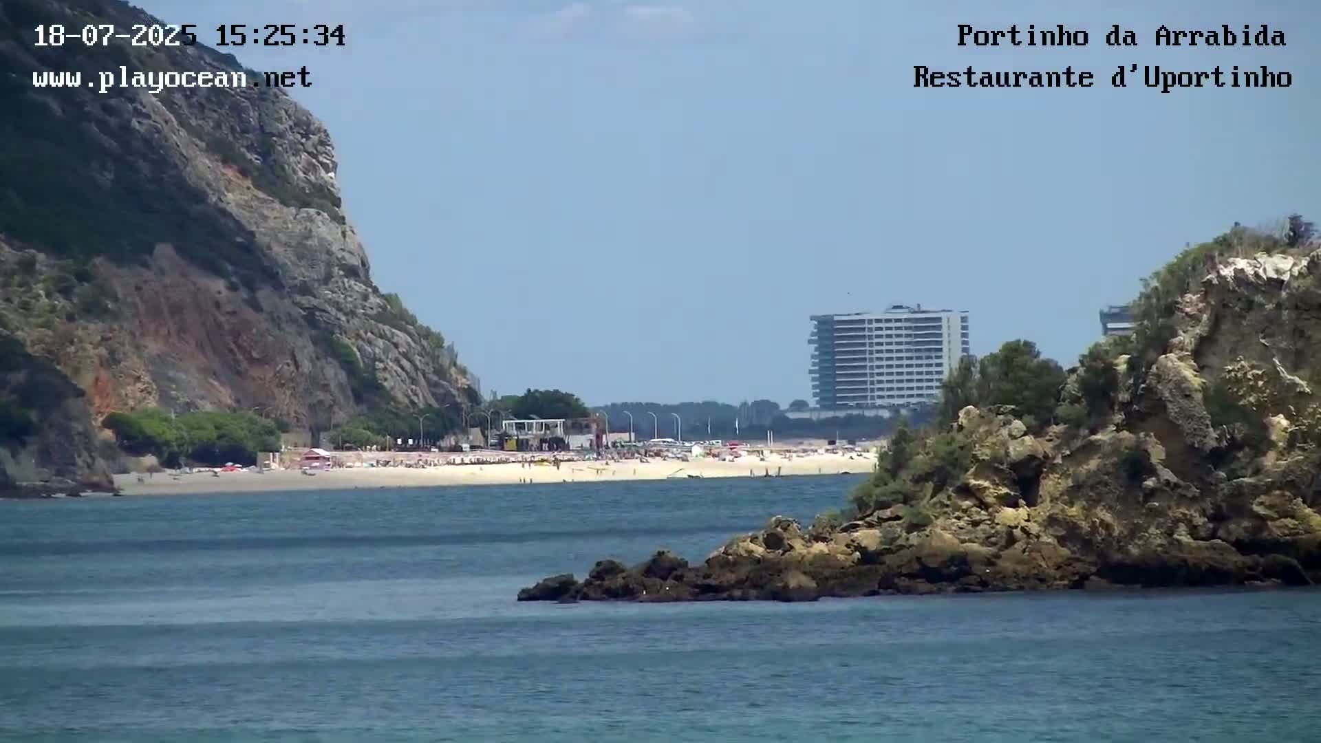 Portinho da Arrabida & Praia do Creiro Beach Live Cam - Sao Lourenco, Setubal, Lisbon, Portugal