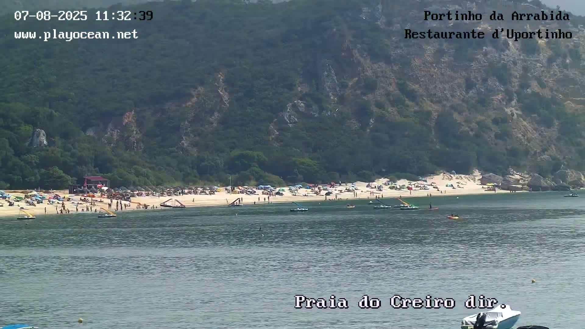 Portinho da Arrabida & Praia do Creiro Beach Live Cam - Sao Lourenco, Setubal, Lisbon, Portugal