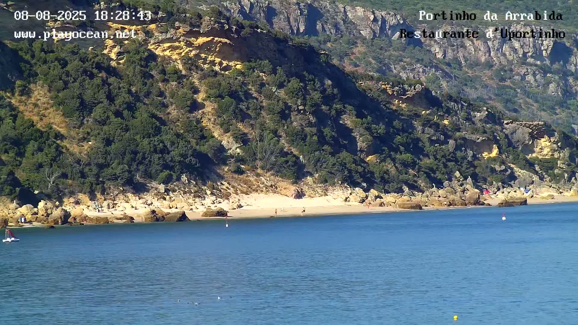 Portinho da Arrabida & Praia do Creiro Beach Live Cam - Sao Lourenco, Setubal, Lisbon, Portugal