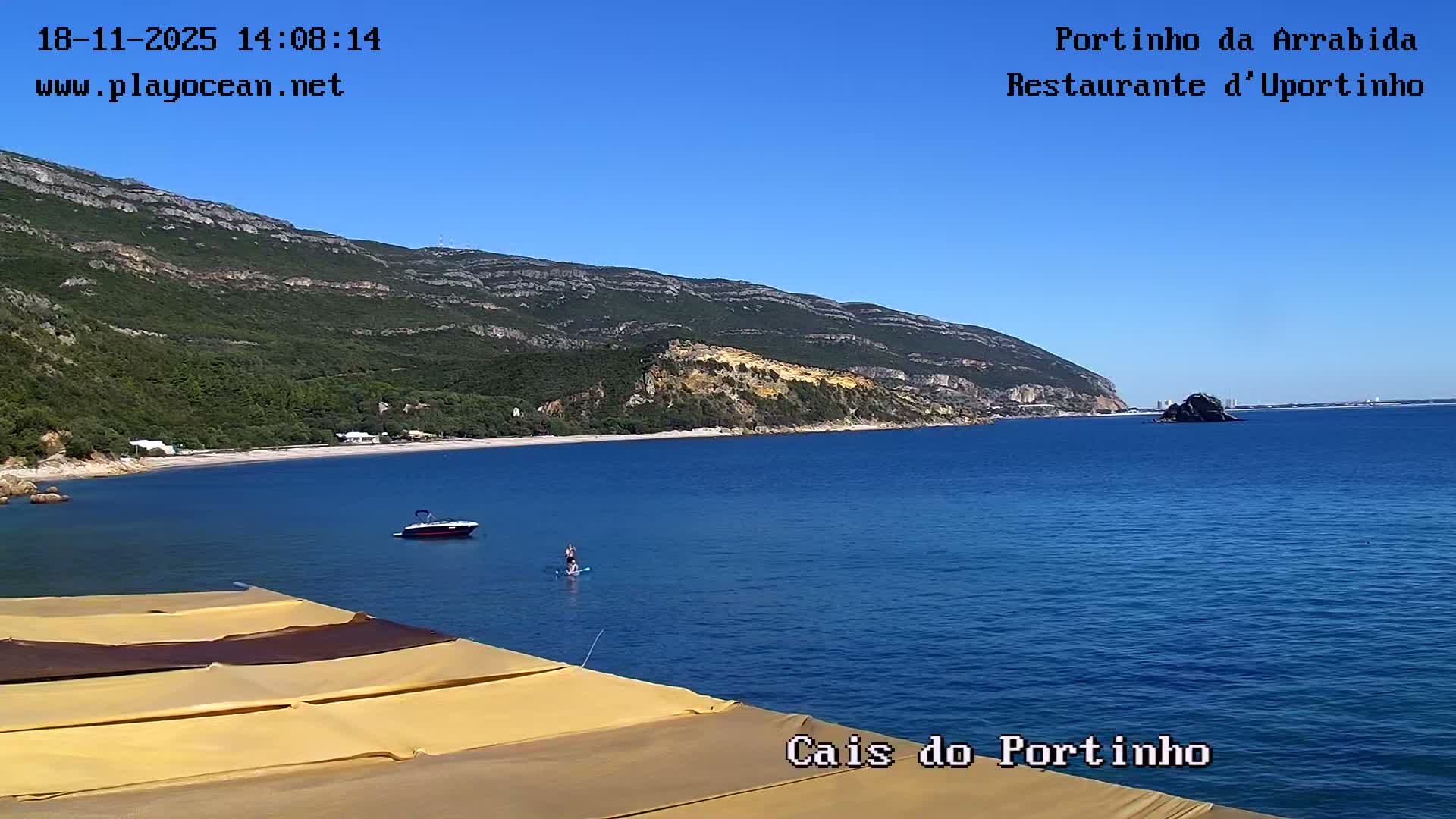 Portinho da Arrabida & Praia do Creiro Beach Live Cam - Sao Lourenco, Setubal, Lisbon, Portugal