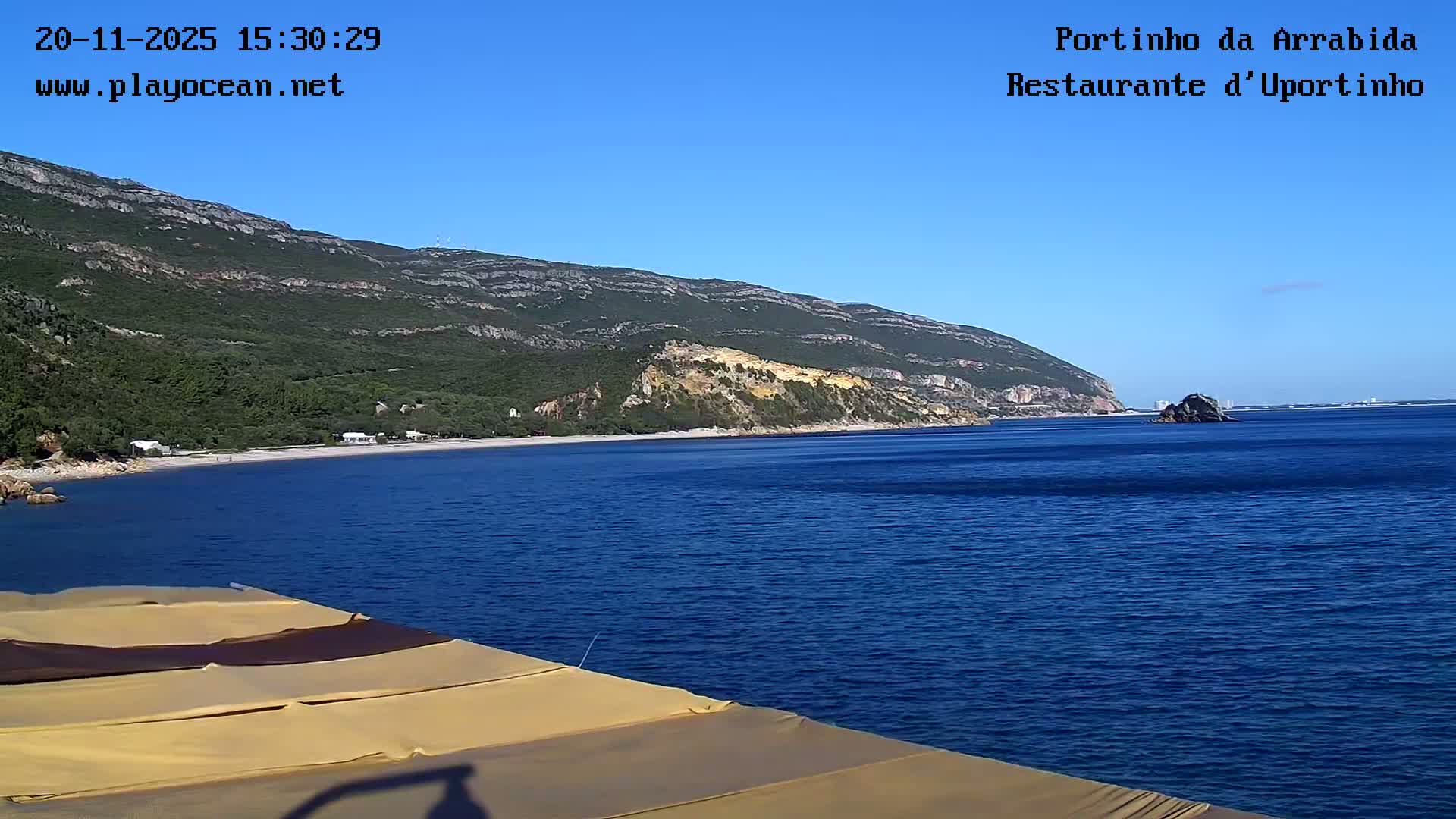Portinho da Arrabida & Praia do Creiro Beach Live Cam - Sao Lourenco, Setubal, Lisbon, Portugal