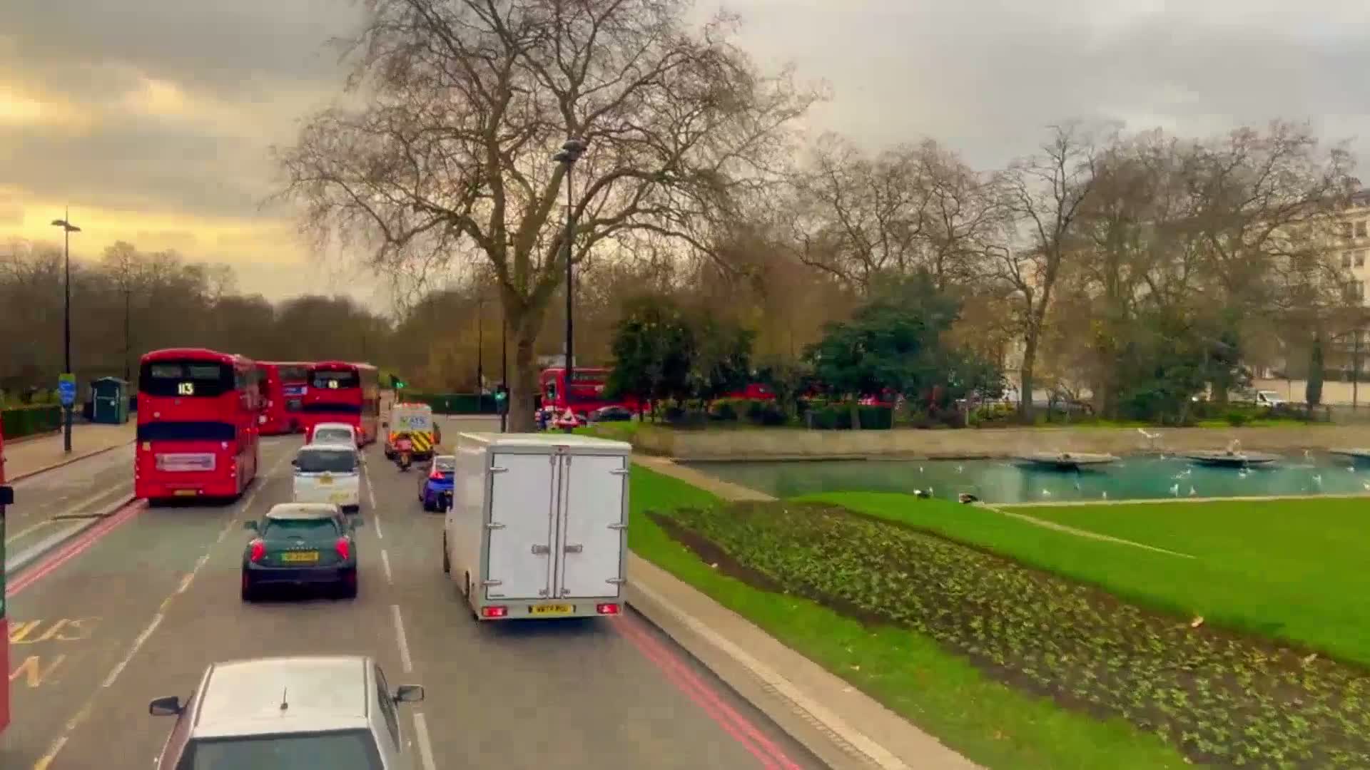 London Bus Rides - London, England, United Kingdom