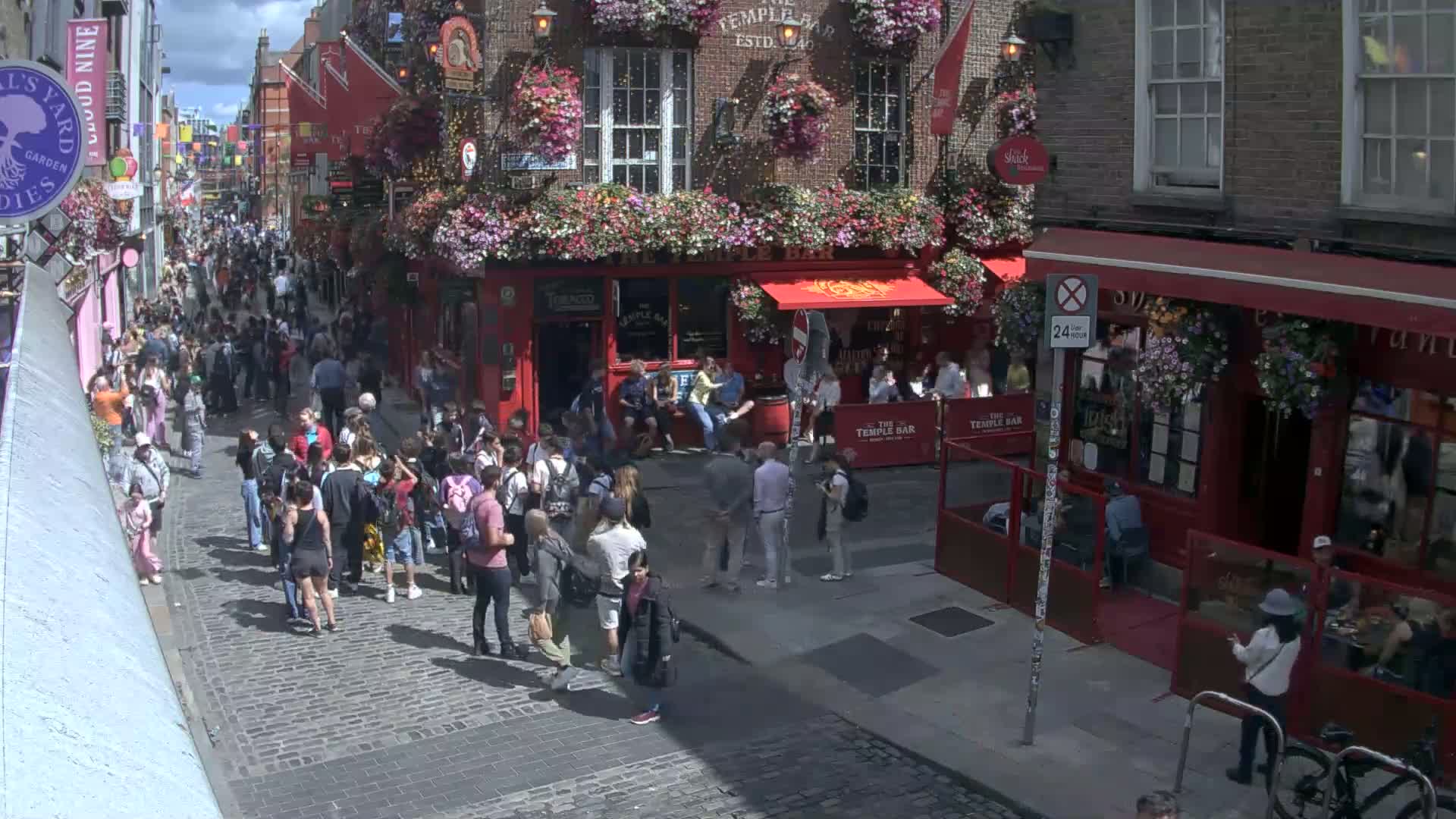 South Dublin , 45 Temple Bar Street Live Cam - Dublin,Eastern and Midland, Leinster, Ireland 