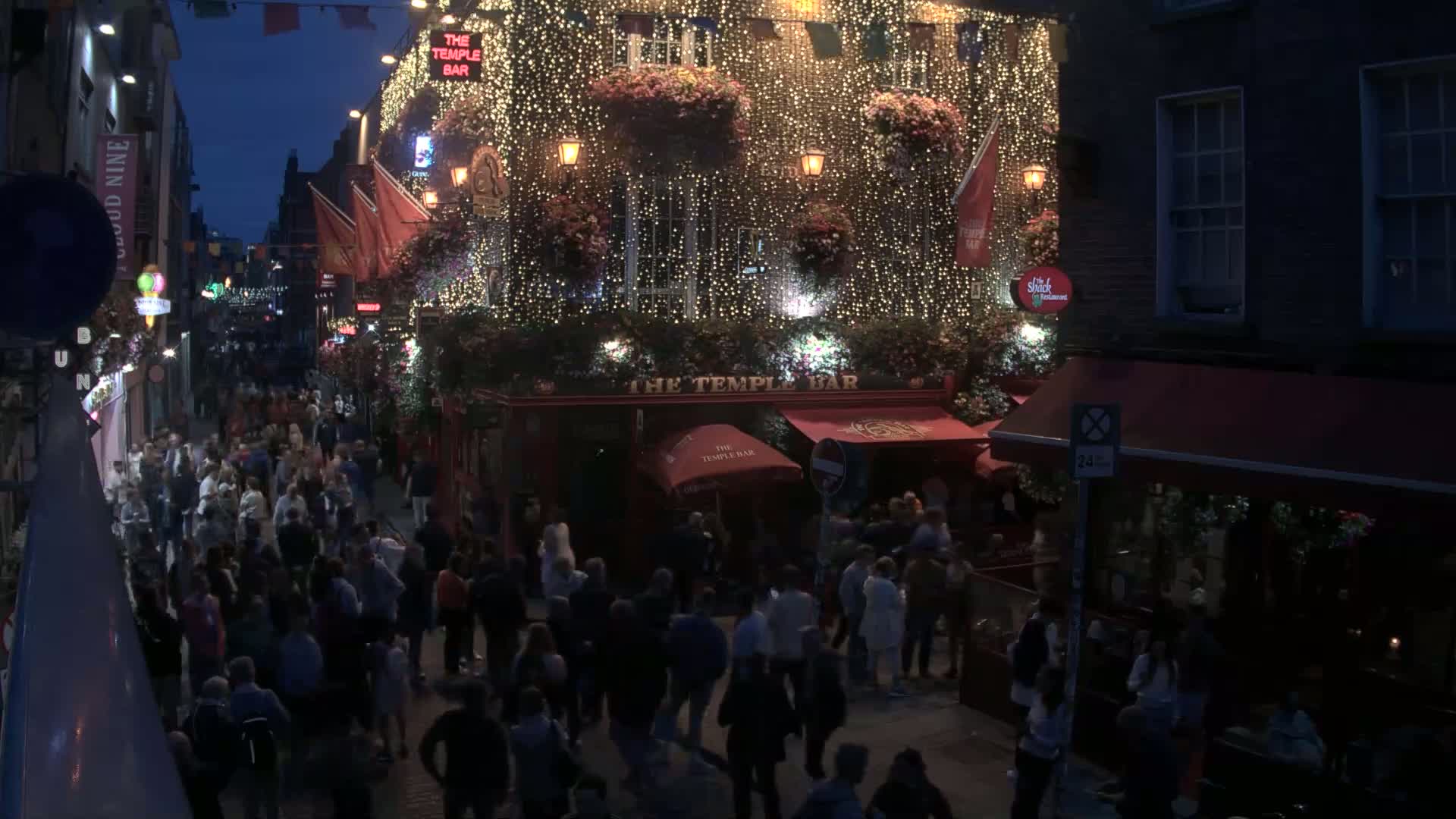 South Dublin , 45 Temple Bar Street Live Cam - Dublin,Eastern and Midland, Leinster, Ireland 