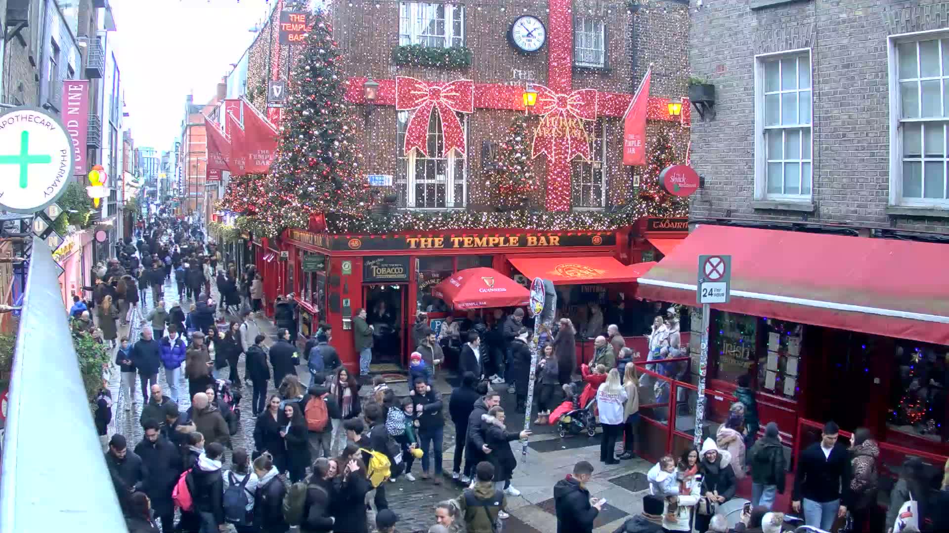 South Dublin , 45 Temple Bar Street Live Cam - Dublin,Eastern and Midland, Leinster, Ireland 