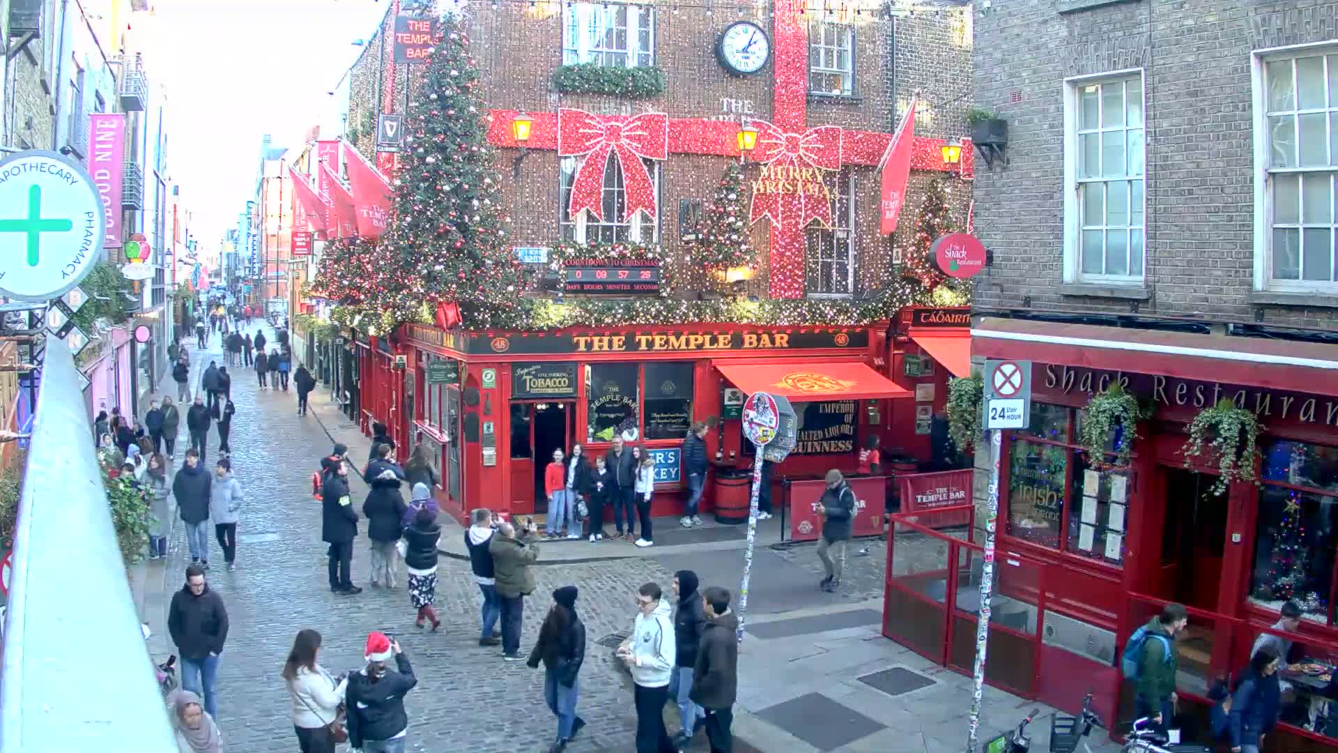 South Dublin , 45 Temple Bar Street Live Cam - Dublin,Eastern and Midland, Leinster, Ireland 