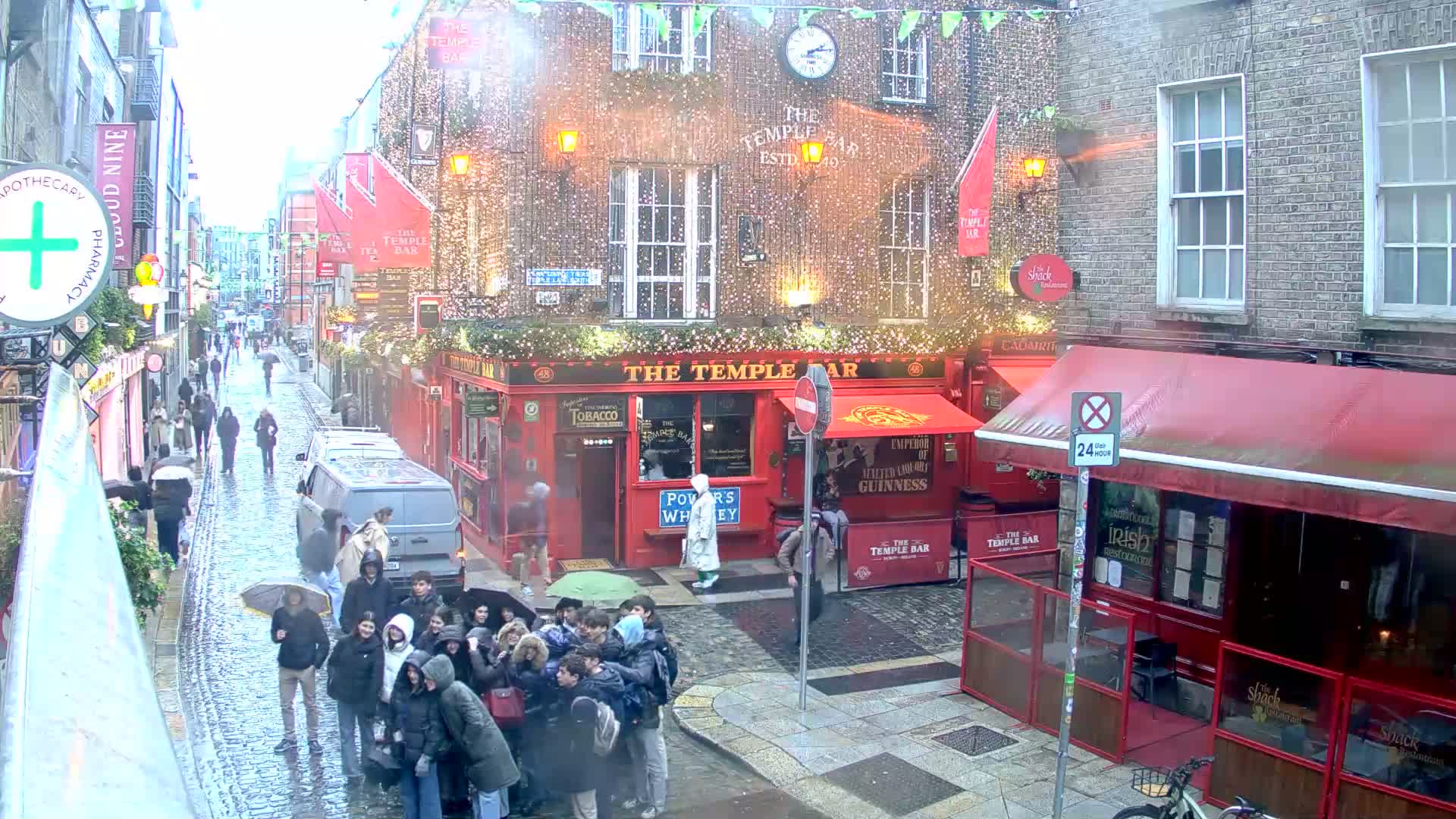 South Dublin , 45 Temple Bar Street Live Cam - Dublin,Eastern and Midland, Leinster, Ireland 