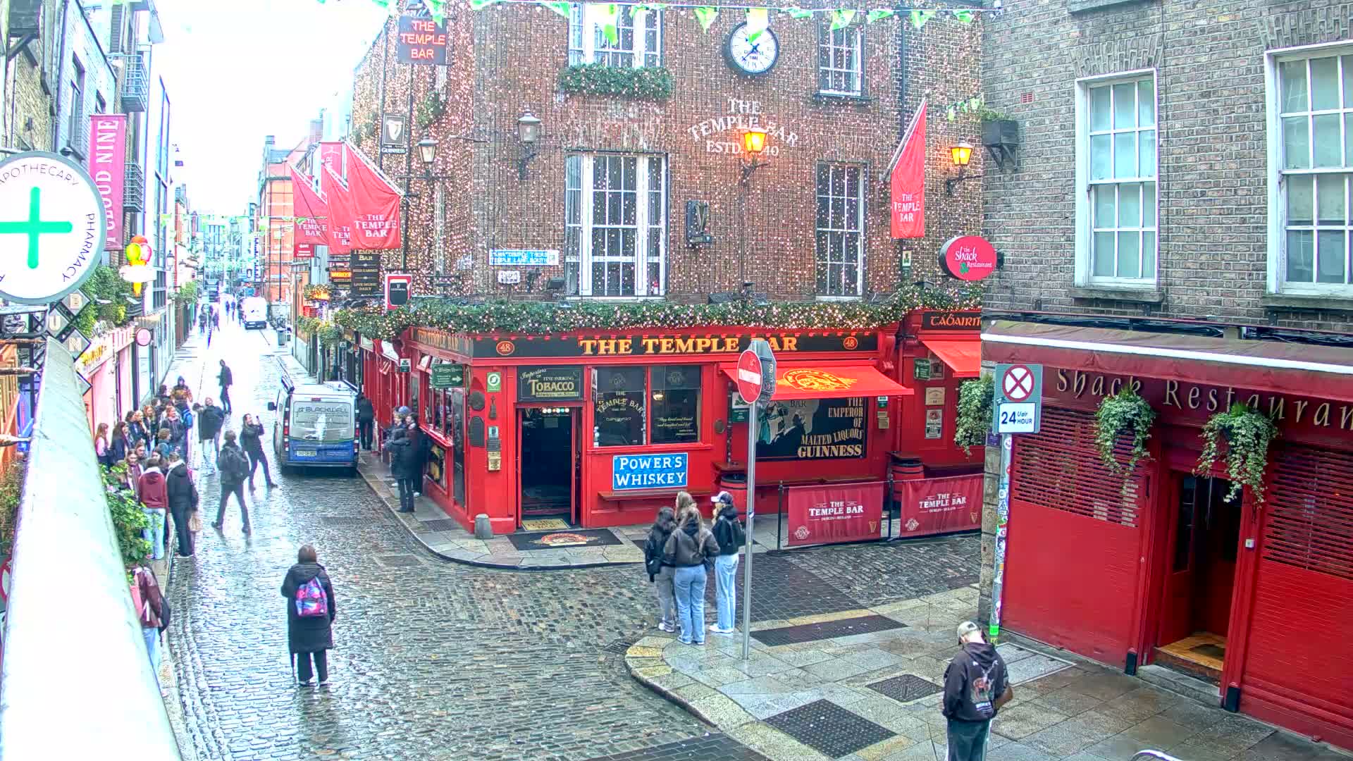South Dublin , 45 Temple Bar Street Live Cam - Dublin,Eastern and Midland, Leinster, Ireland 