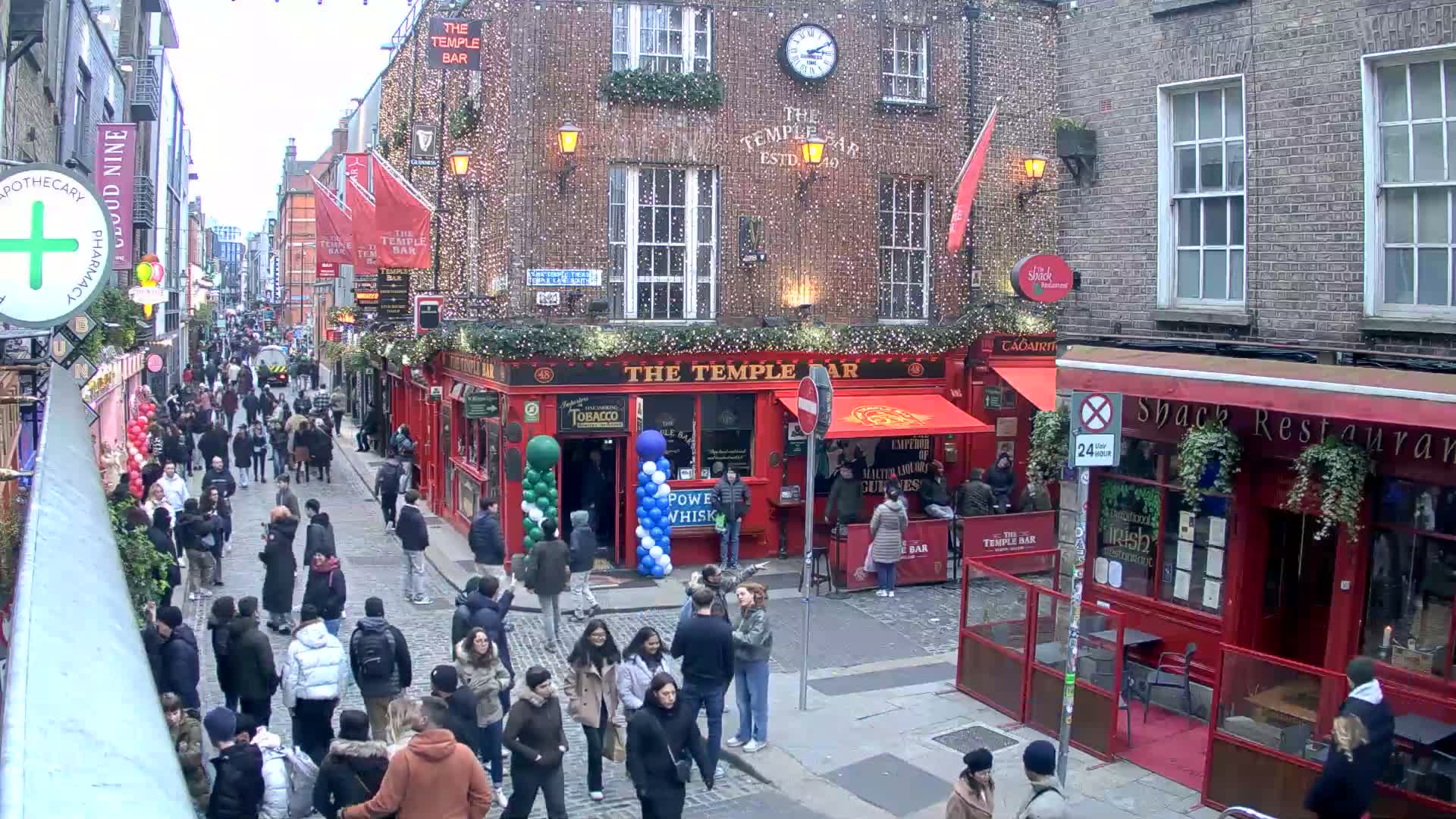 South Dublin , 45 Temple Bar Street Live Cam - Dublin,Eastern and Midland, Leinster, Ireland 