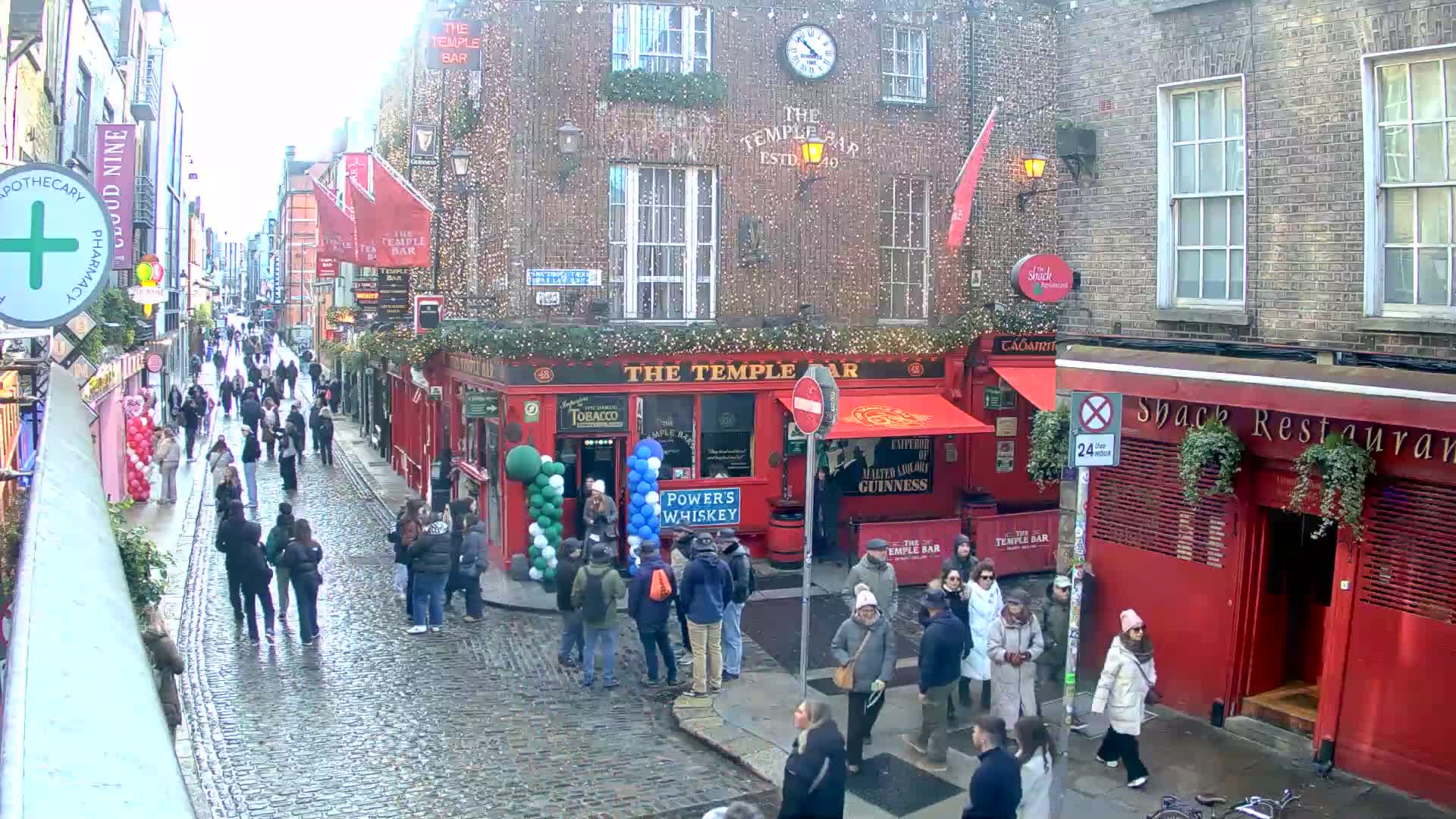 South Dublin , 45 Temple Bar Street Live Cam - Dublin,Eastern and Midland, Leinster, Ireland 