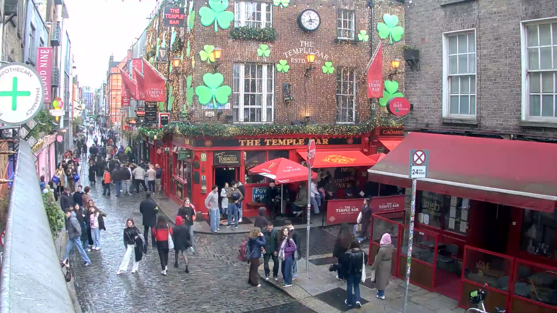 South Dublin , 45 Temple Bar Street Live Cam - Dublin,Eastern and Midland, Leinster, Ireland 