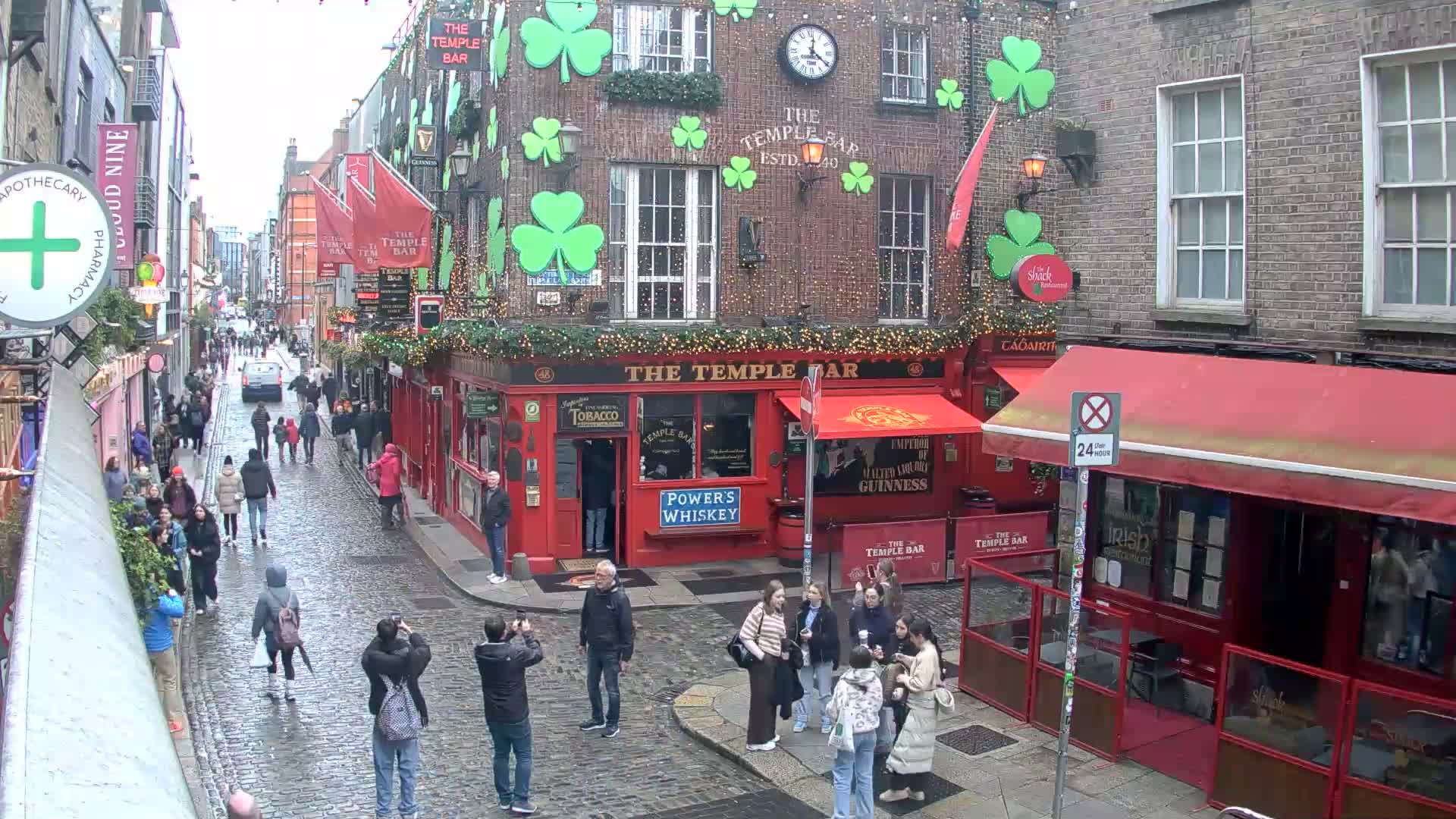 South Dublin , 45 Temple Bar Street Live Cam - Dublin,Eastern and Midland, Leinster, Ireland 