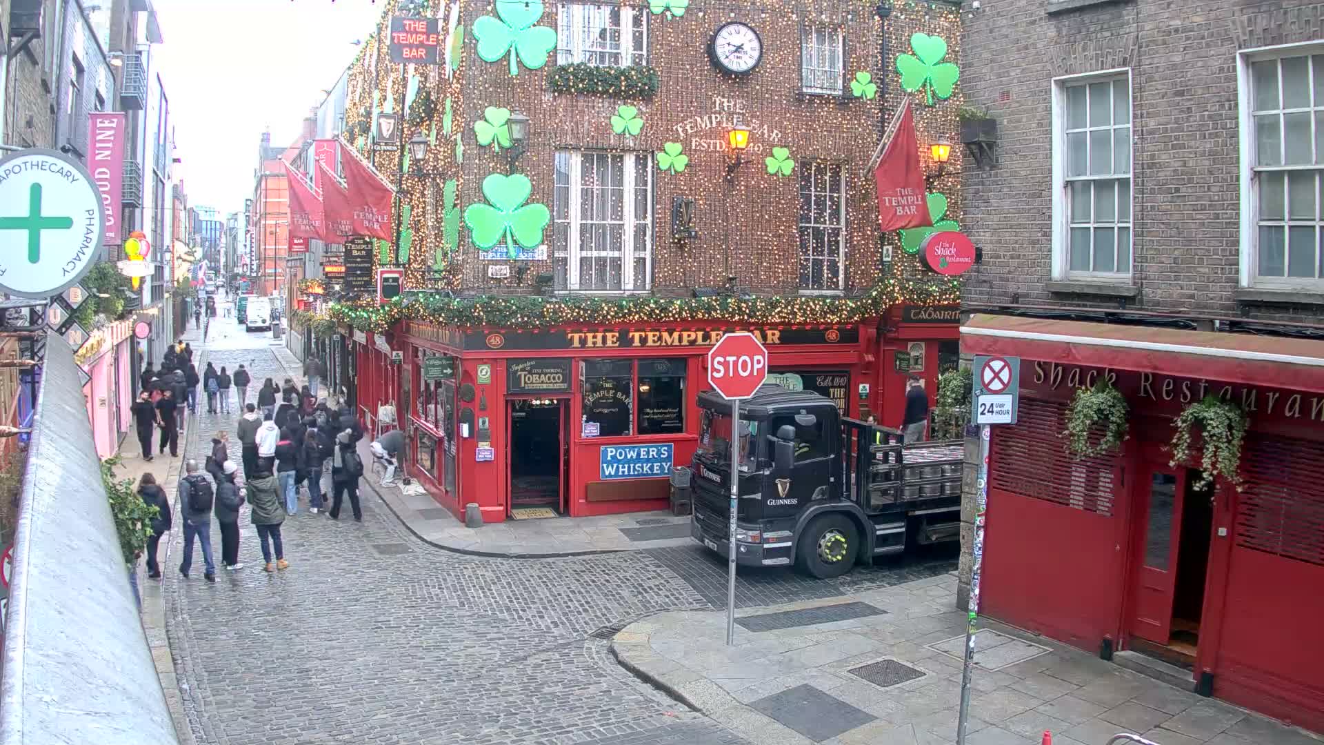 South Dublin , 45 Temple Bar Street Live Cam - Dublin,Eastern and Midland, Leinster, Ireland 