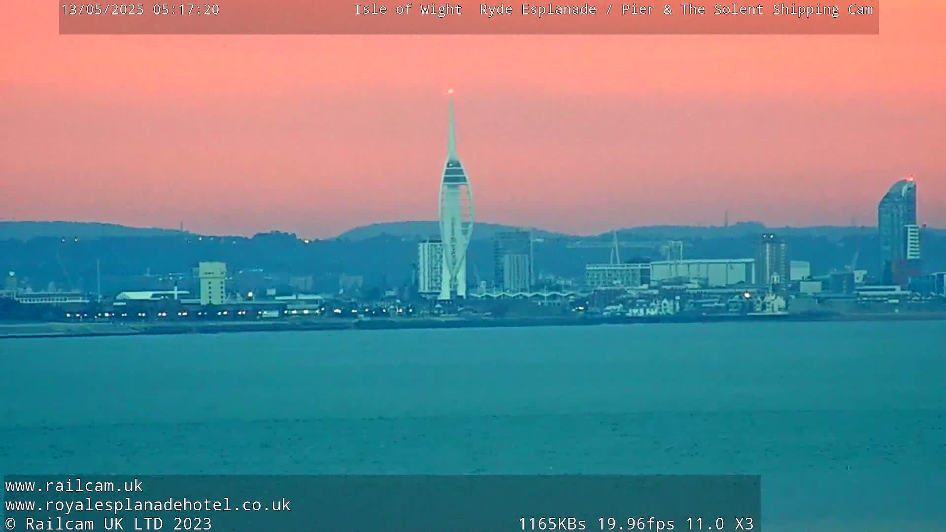 Ryde Pier & Beach Live Cam -Isle Of Wight, South East, England, United Kingdom
