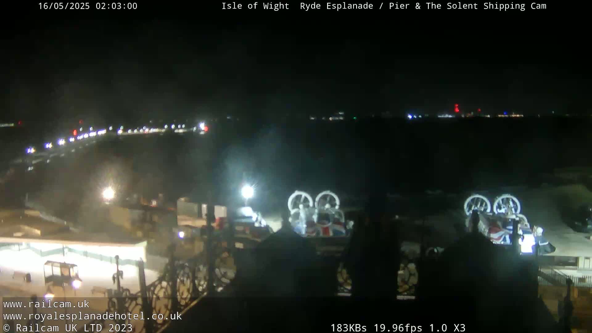 Ryde Pier & Beach Live Cam -Isle Of Wight, South East, England, United Kingdom