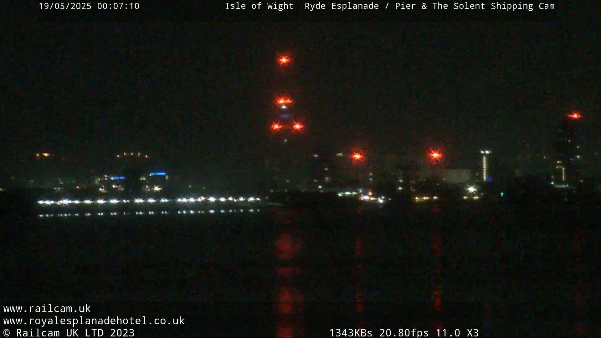 Ryde Pier & Beach Live Cam -Isle Of Wight, South East, England, United Kingdom
