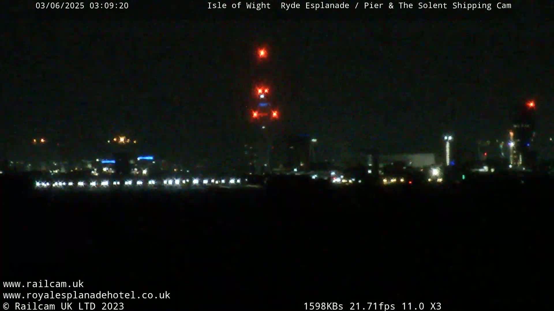 Ryde Pier & Beach Live Cam -Isle Of Wight, South East, England, United Kingdom