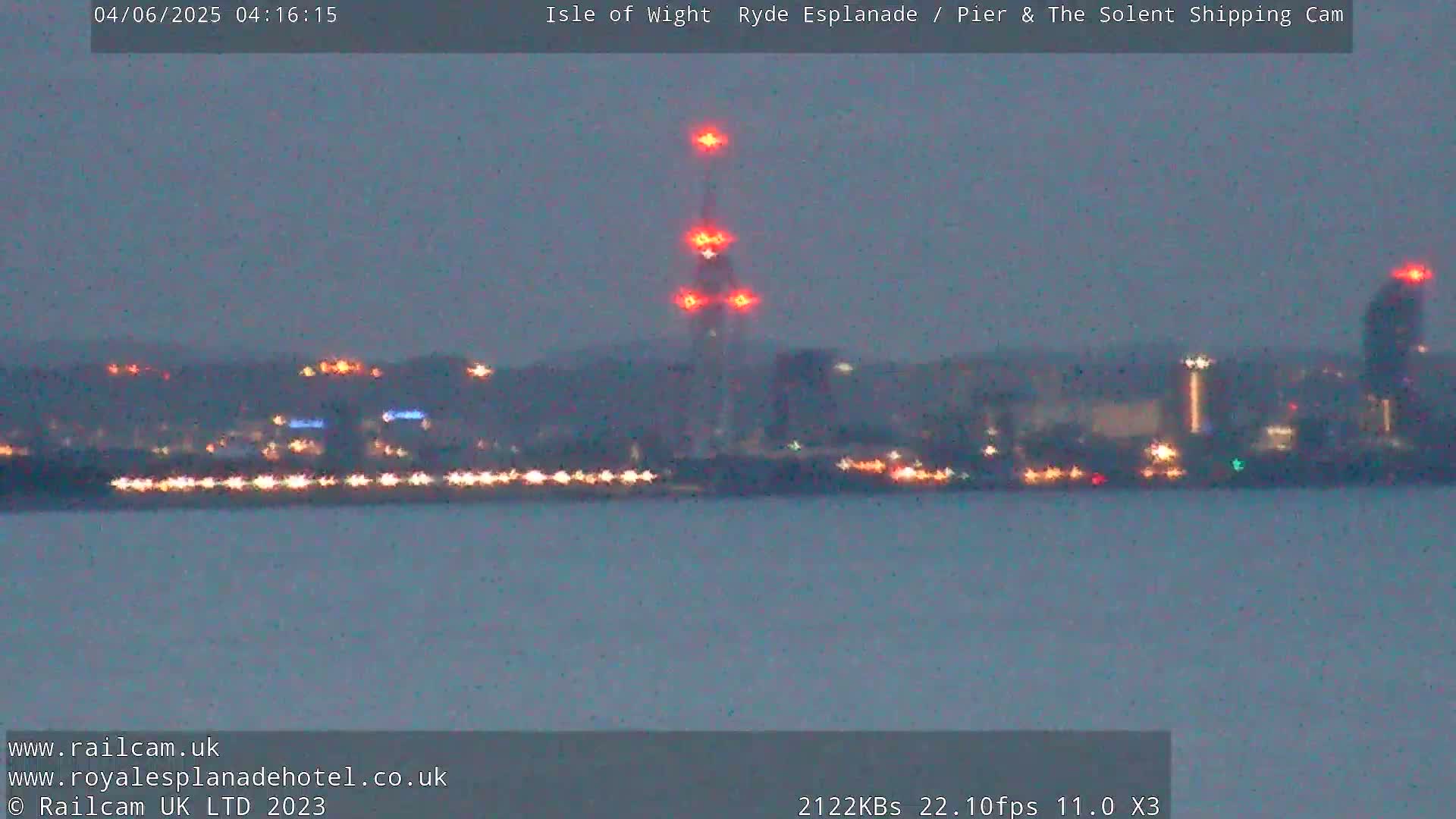 Ryde Pier & Beach Live Cam -Isle Of Wight, South East, England, United Kingdom