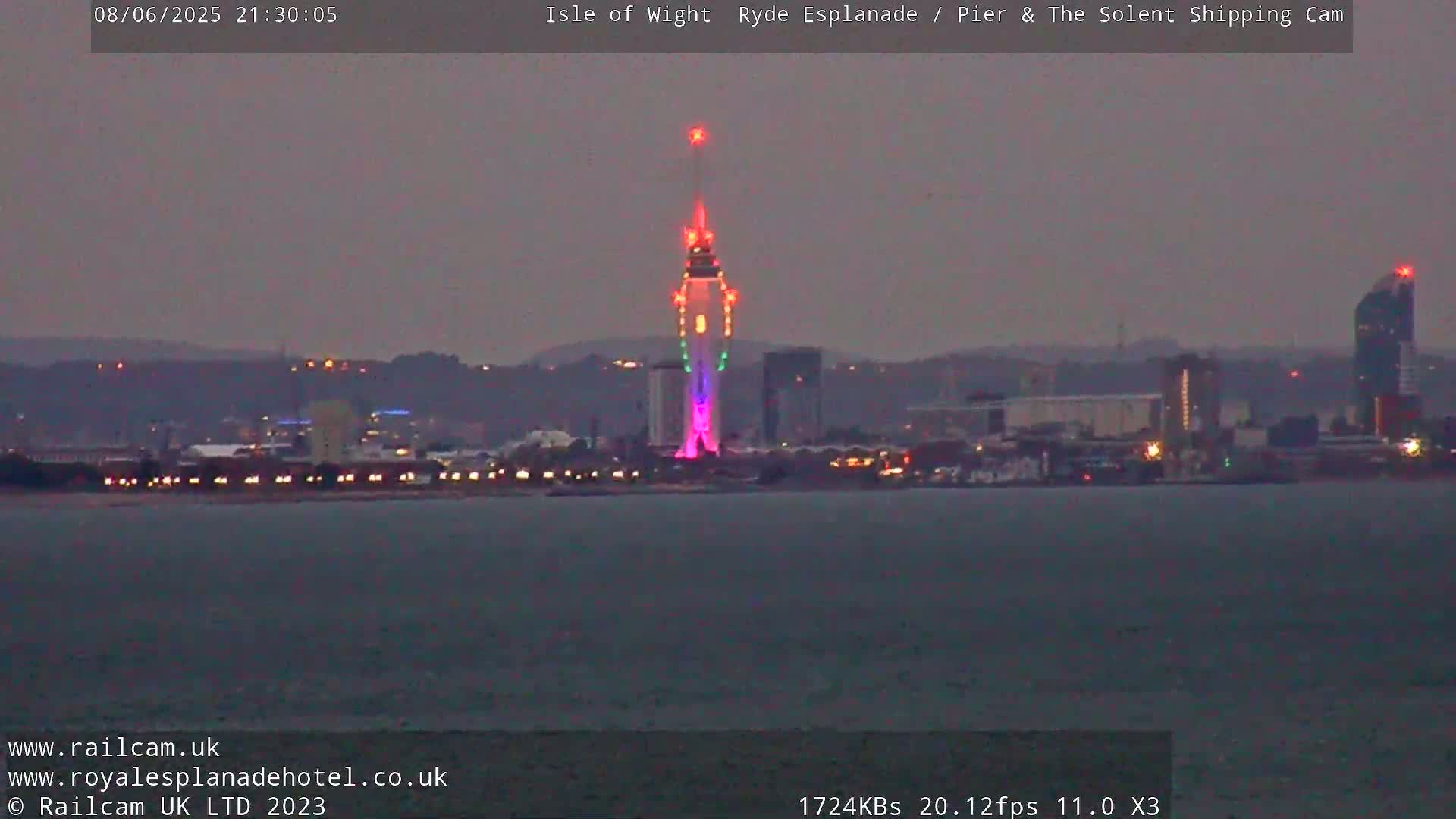 Ryde Pier & Beach Live Cam -Isle Of Wight, South East, England, United Kingdom