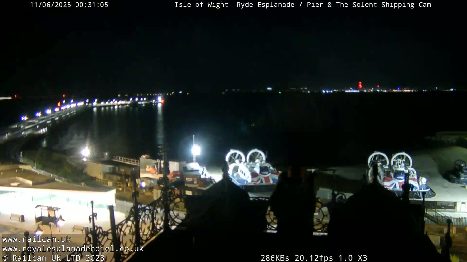 Ryde Pier & Beach Live Cam -Isle Of Wight, South East, England, United Kingdom