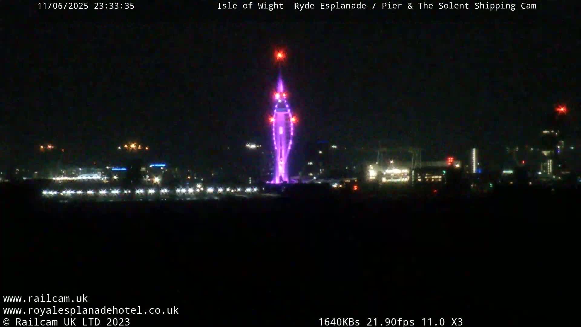 Ryde Pier & Beach Live Cam -Isle Of Wight, South East, England, United Kingdom