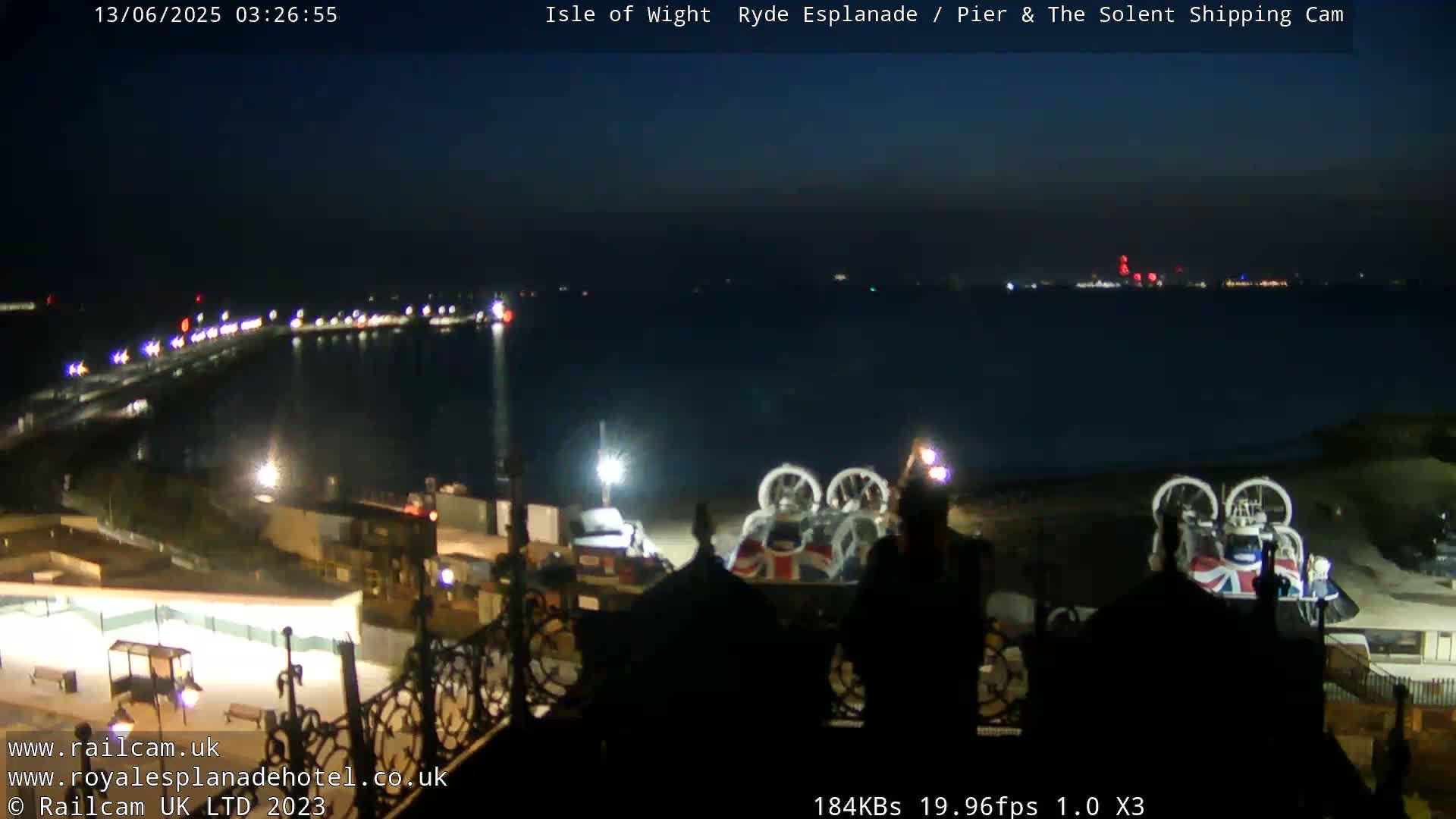 Ryde Pier & Beach Live Cam -Isle Of Wight, South East, England, United Kingdom