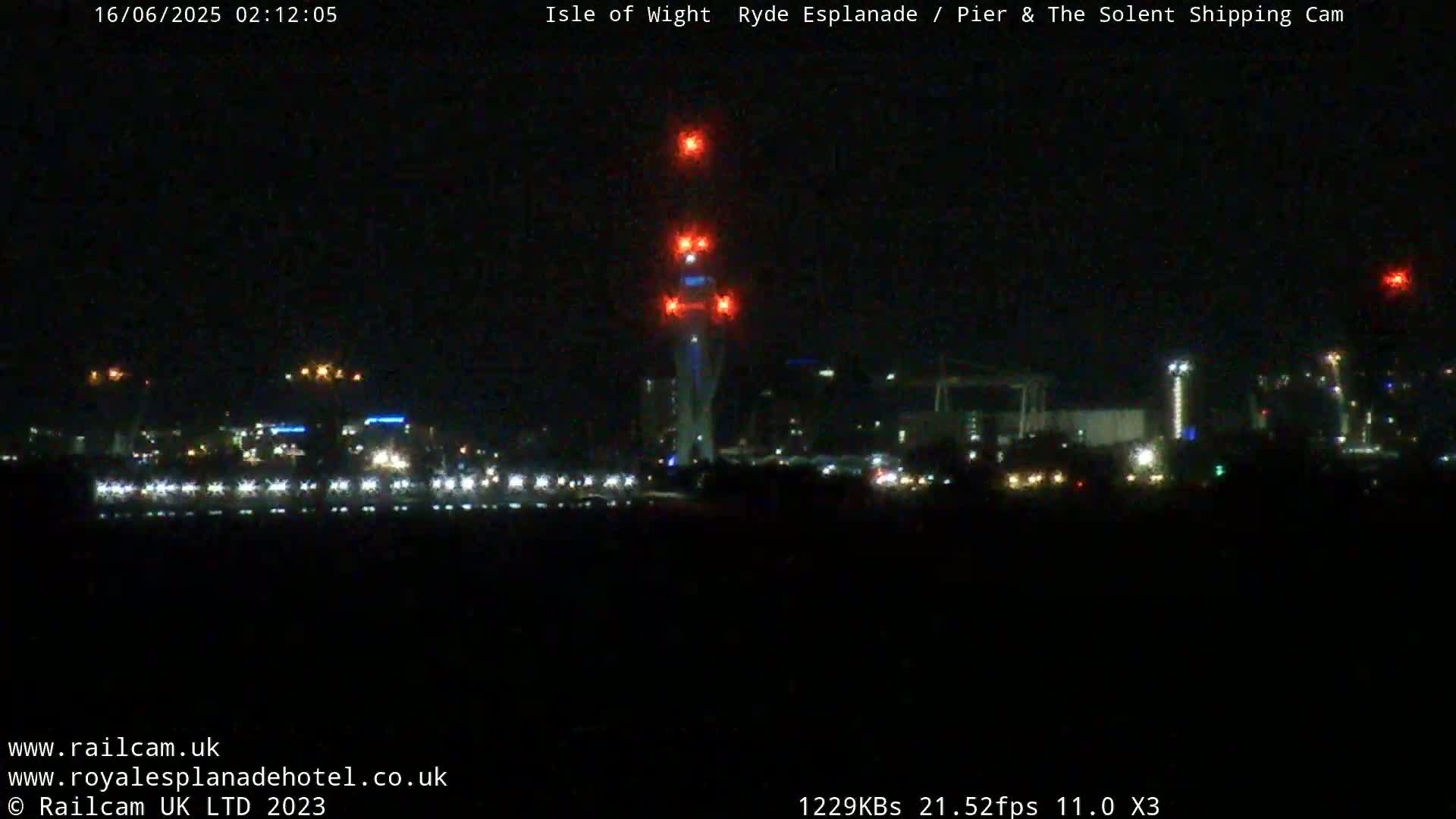 Ryde Pier & Beach Live Cam -Isle Of Wight, South East, England, United Kingdom