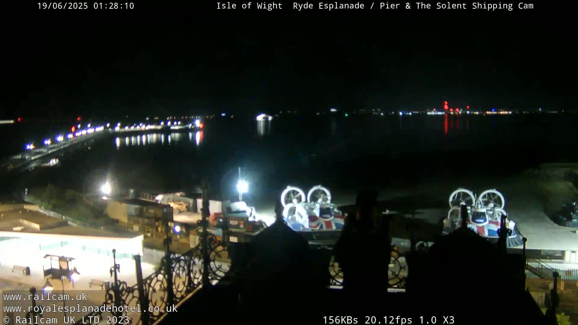 Ryde Pier & Beach Live Cam -Isle Of Wight, South East, England, United Kingdom