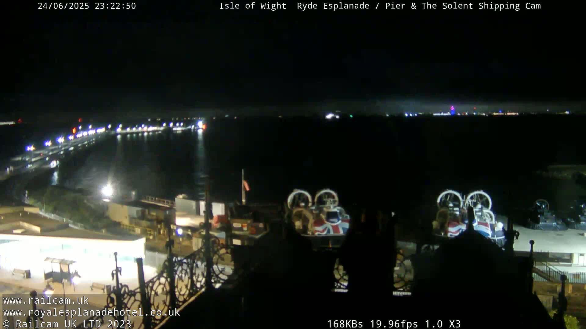 Ryde Pier & Beach Live Cam -Isle Of Wight, South East, England, United Kingdom