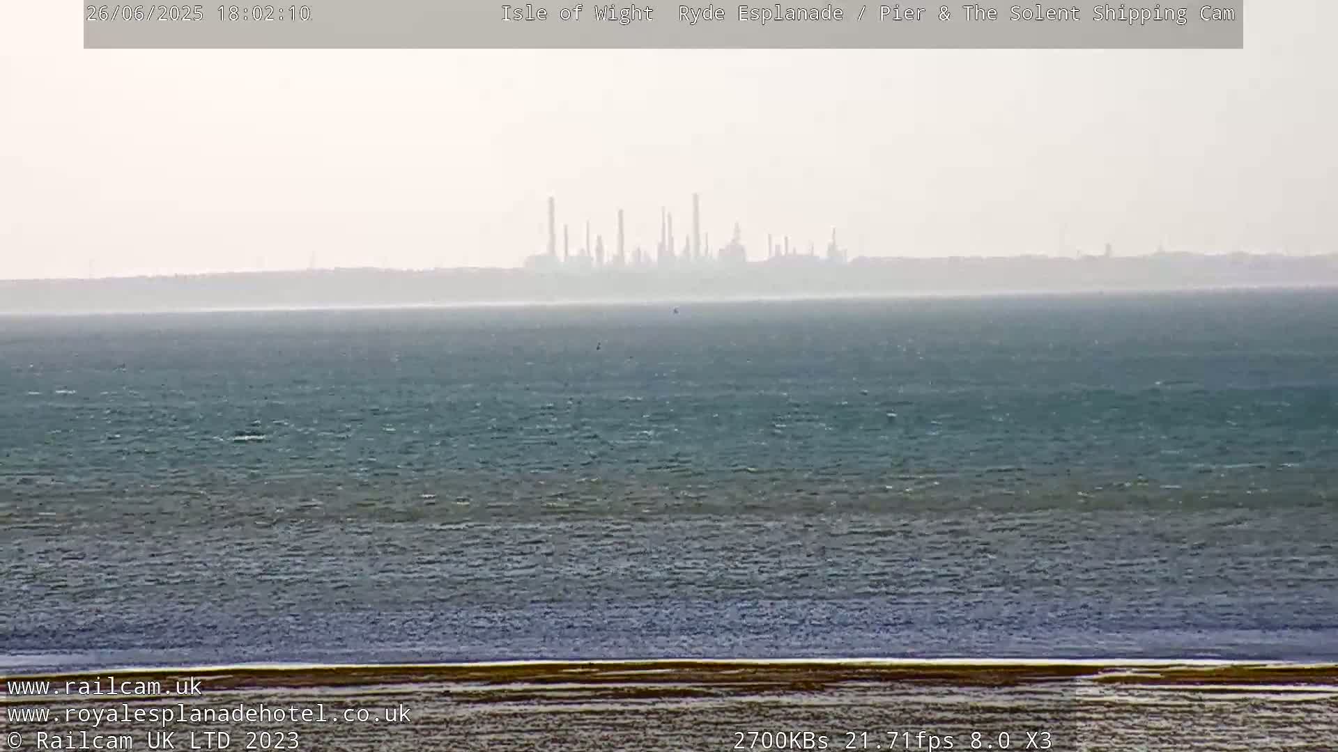 Ryde Pier & Beach Live Cam -Isle Of Wight, South East, England, United Kingdom