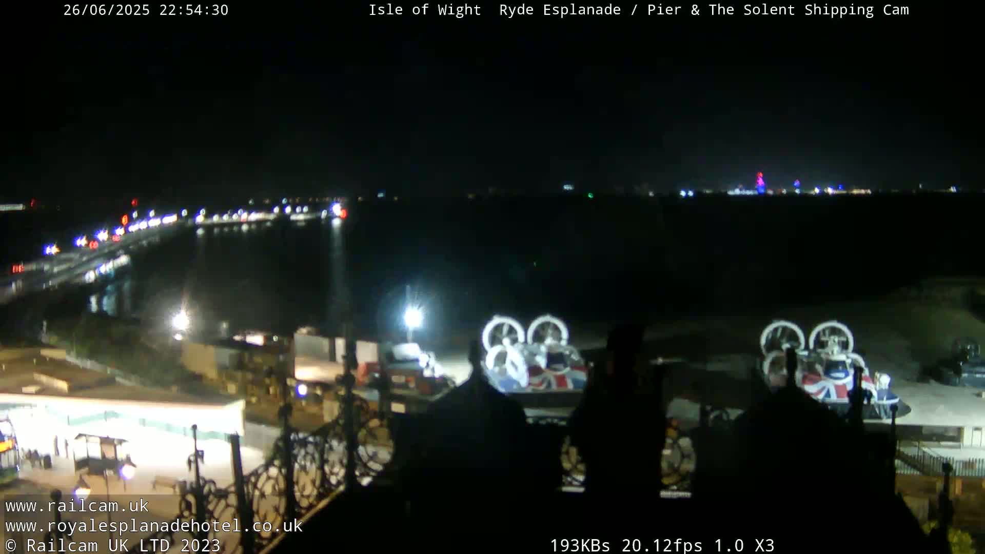 Ryde Pier & Beach Live Cam -Isle Of Wight, South East, England, United Kingdom