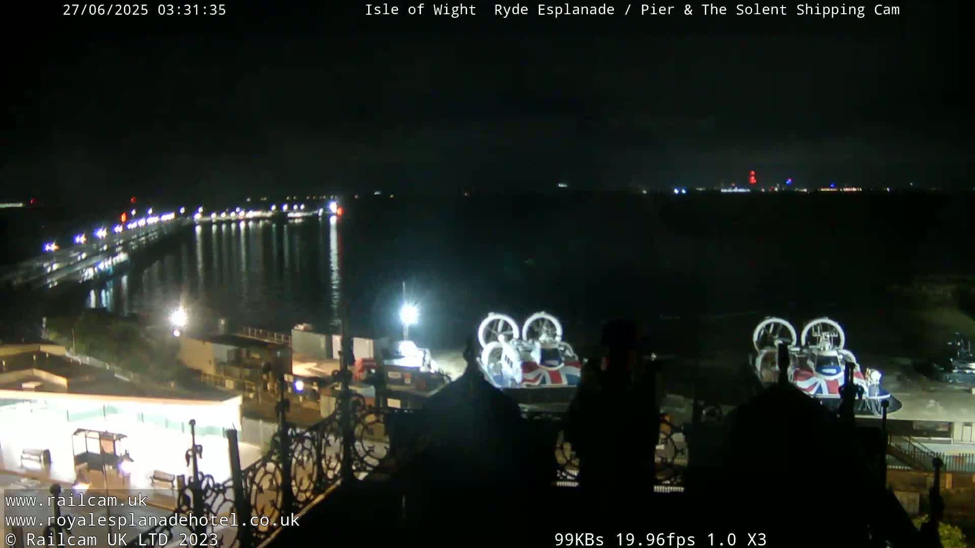 Ryde Pier & Beach Live Cam -Isle Of Wight, South East, England, United Kingdom
