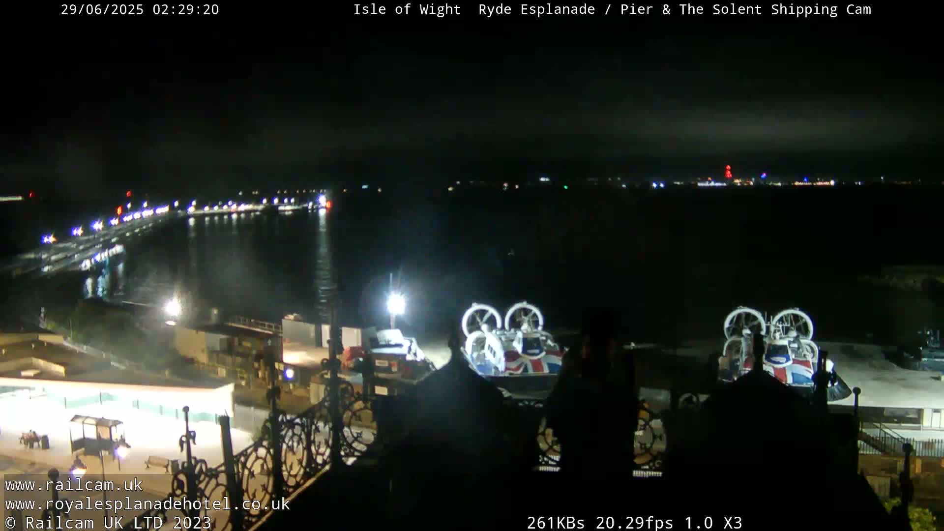 Ryde Pier & Beach Live Cam -Isle Of Wight, South East, England, United Kingdom