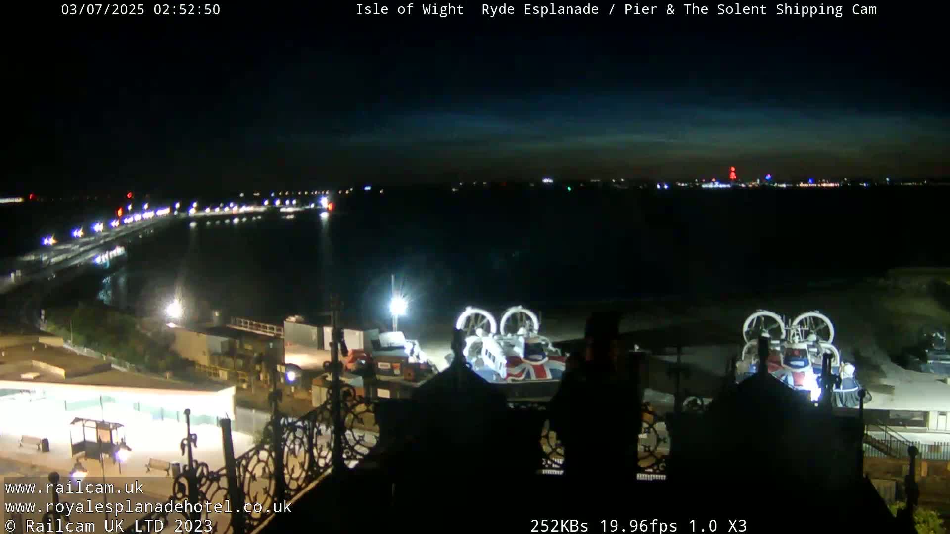 Ryde Pier & Beach Live Cam -Isle Of Wight, South East, England, United Kingdom
