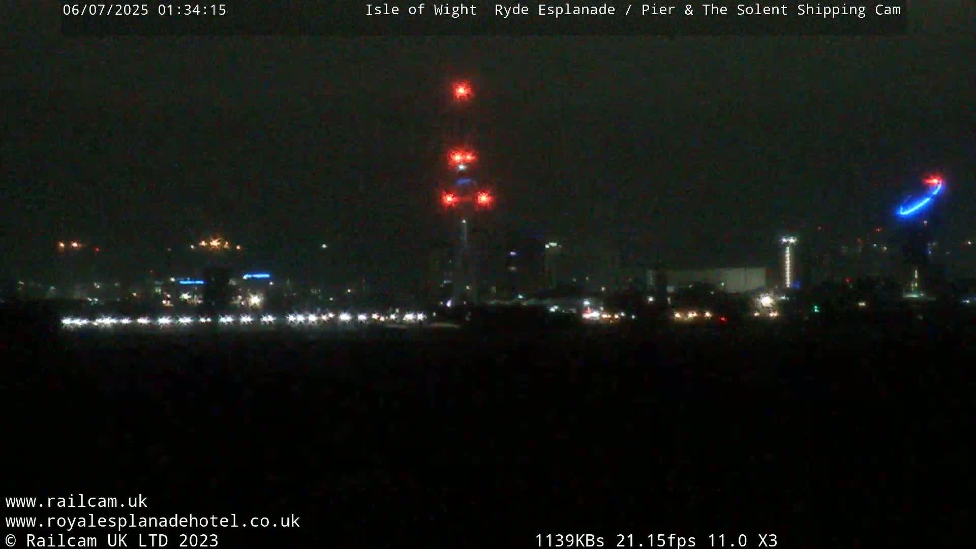 Ryde Pier & Beach Live Cam -Isle Of Wight, South East, England, United Kingdom