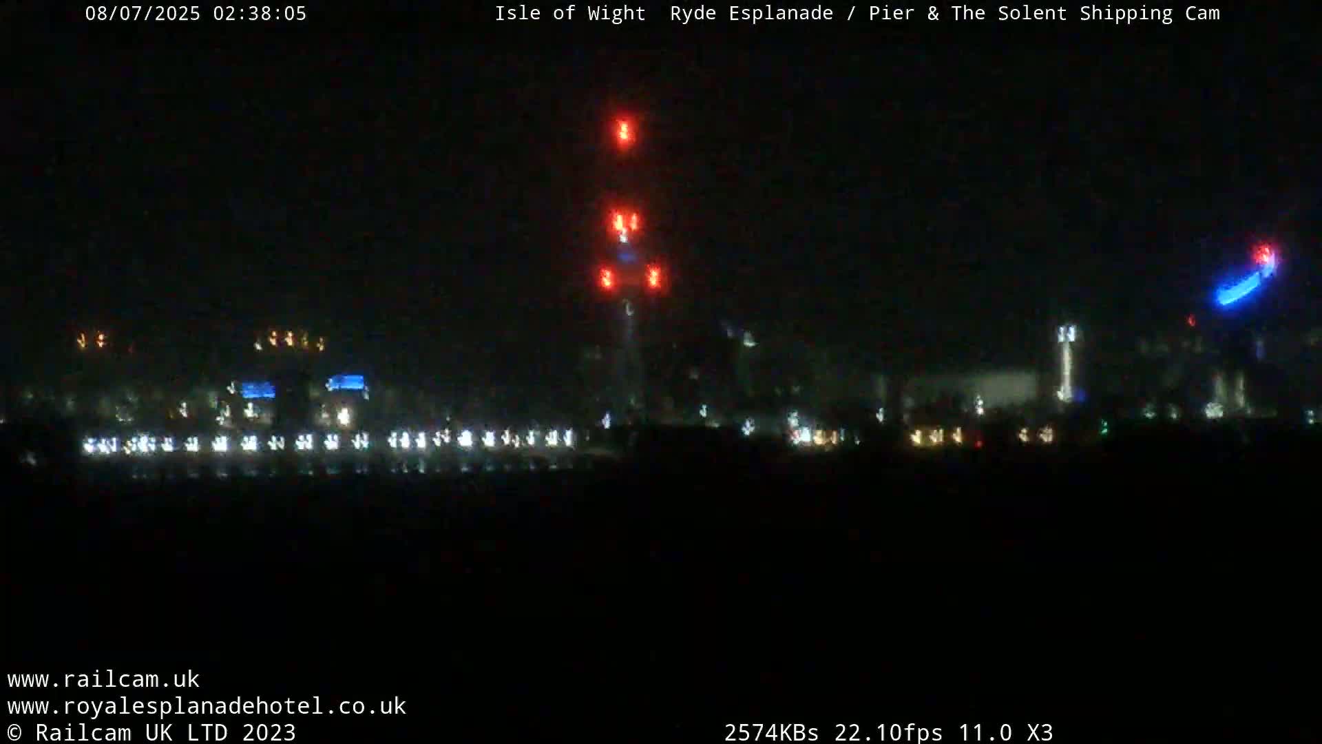 Ryde Pier & Beach Live Cam -Isle Of Wight, South East, England, United Kingdom