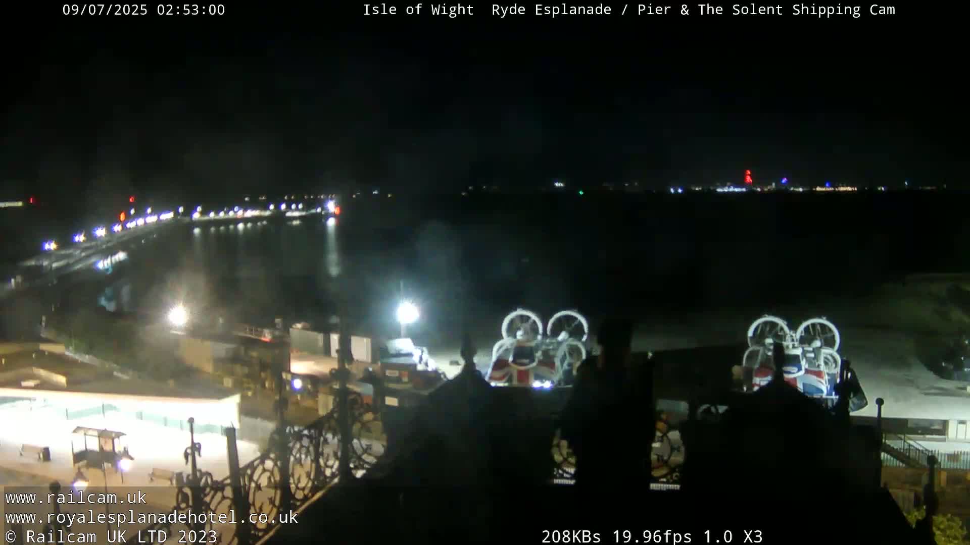 Ryde Pier & Beach Live Cam -Isle Of Wight, South East, England, United Kingdom