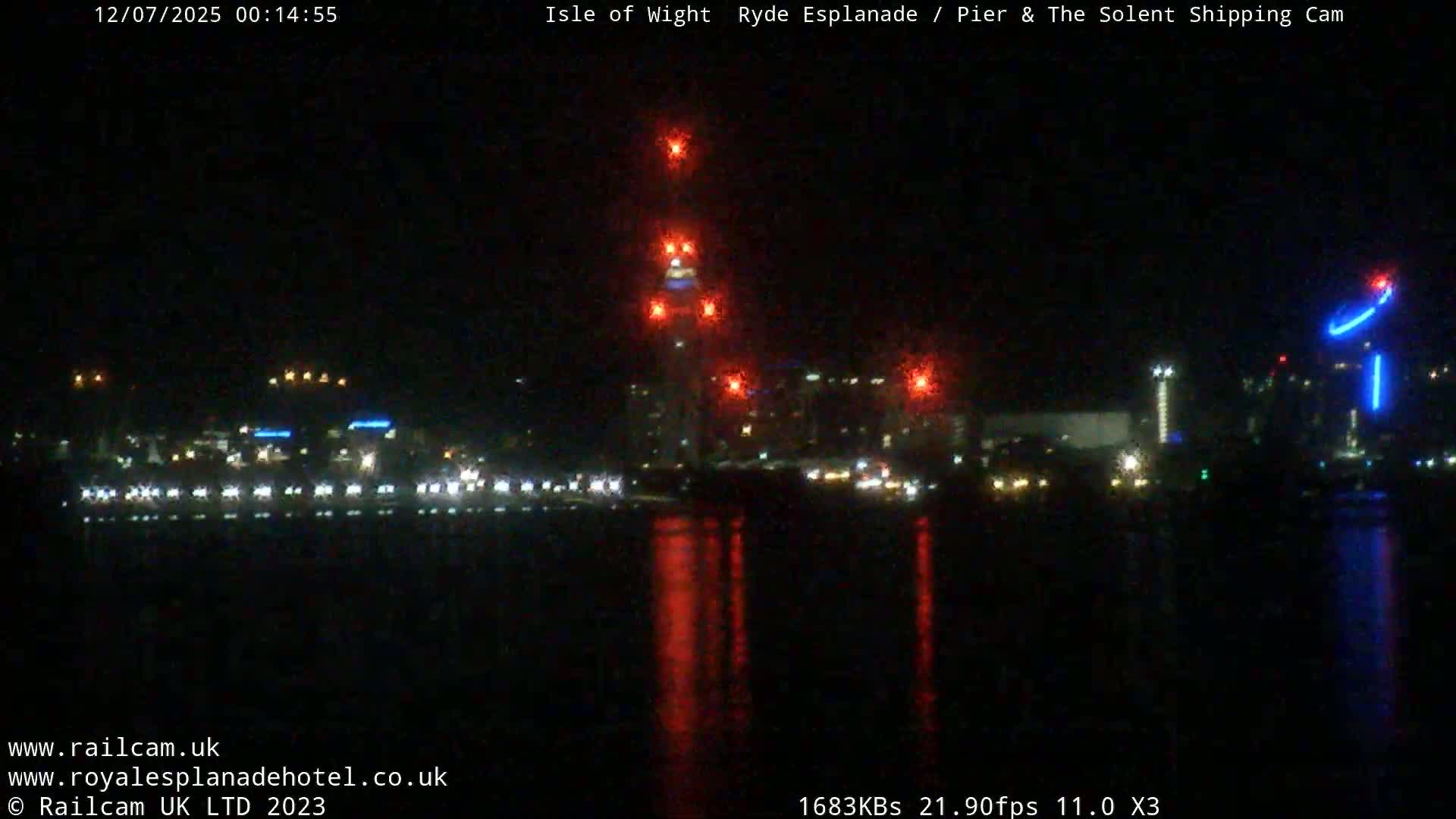 Ryde Pier & Beach Live Cam -Isle Of Wight, South East, England, United Kingdom