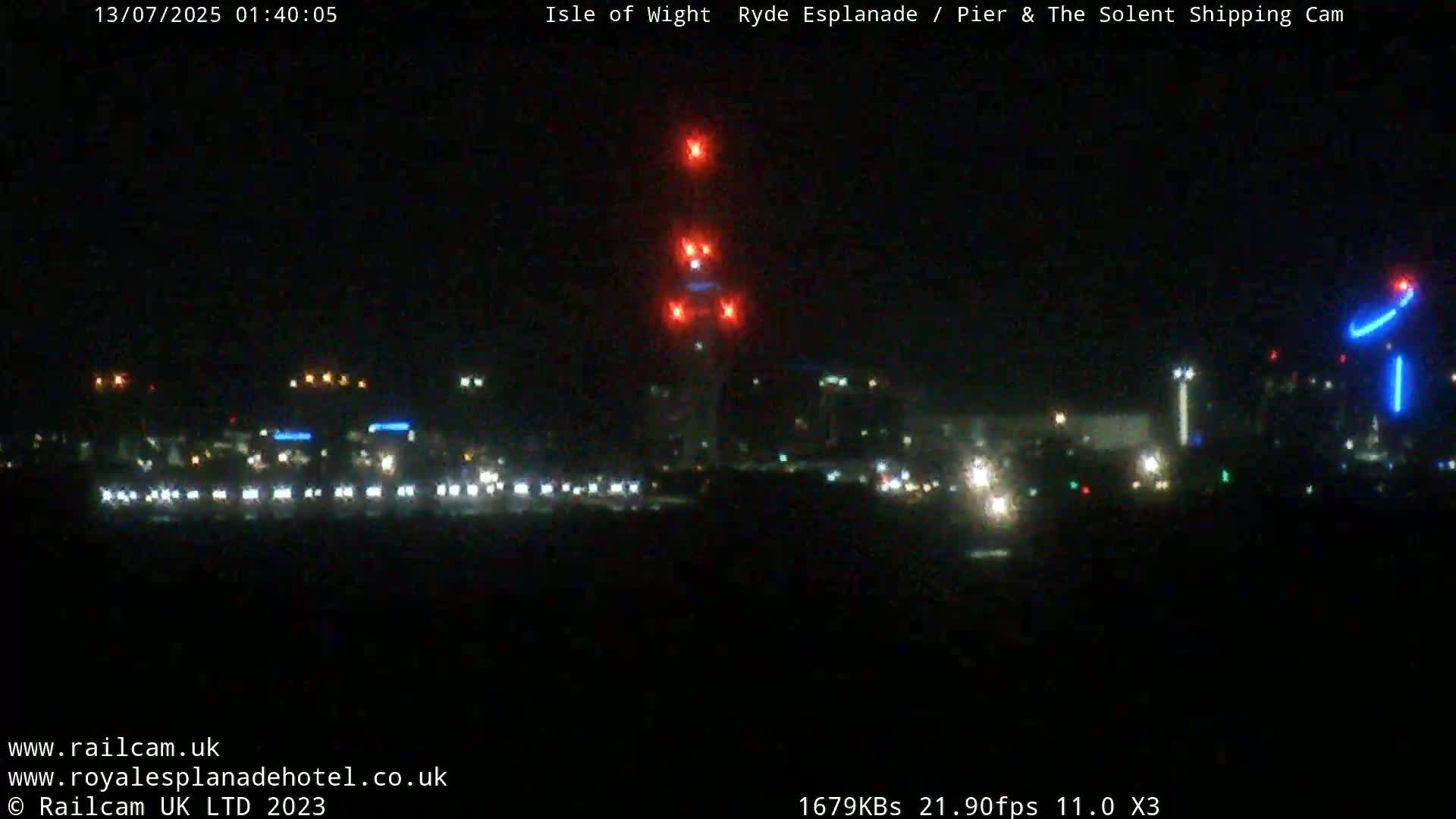 Ryde Pier & Beach Live Cam -Isle Of Wight, South East, England, United Kingdom