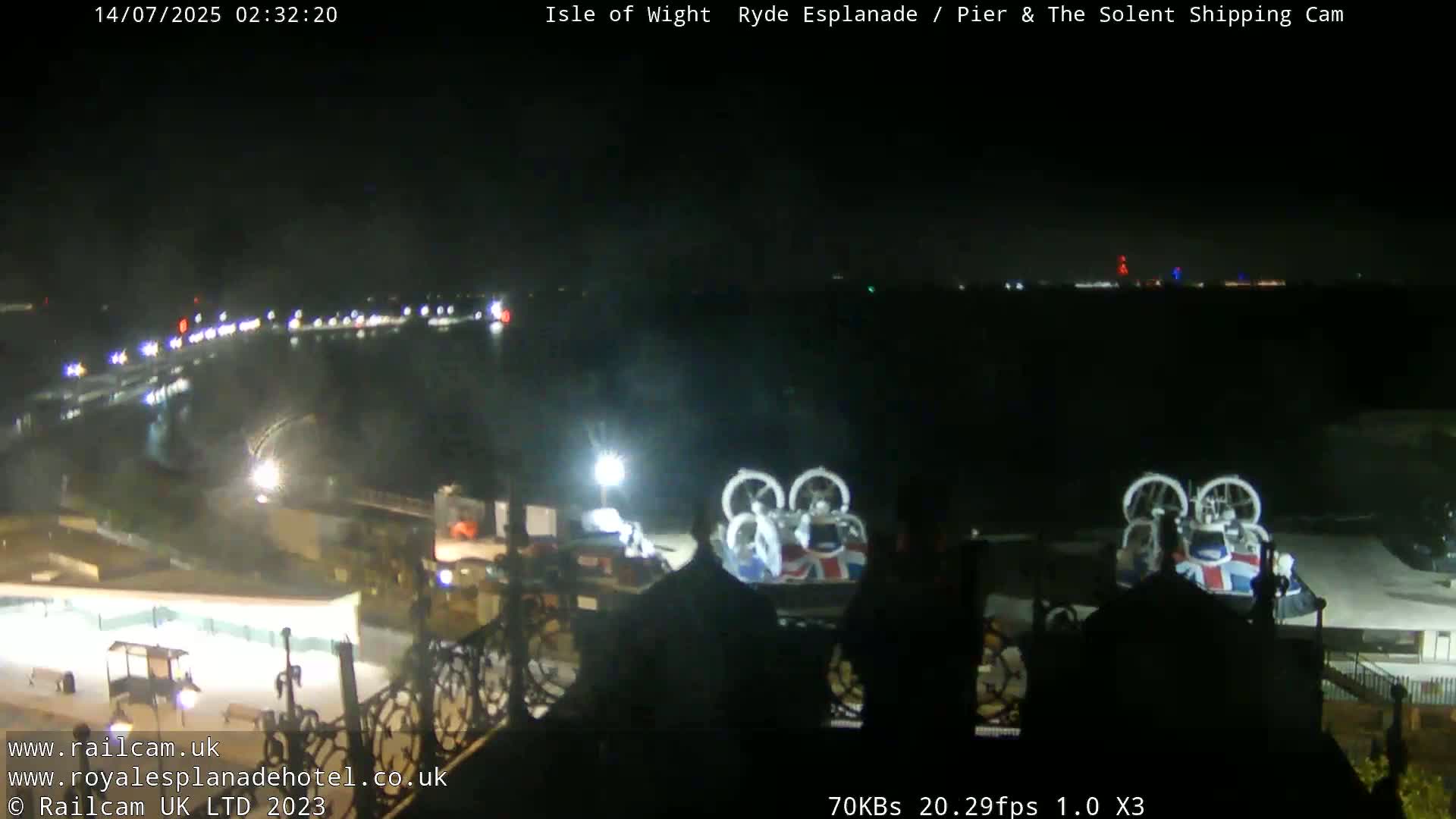 Ryde Pier & Beach Live Cam -Isle Of Wight, South East, England, United Kingdom