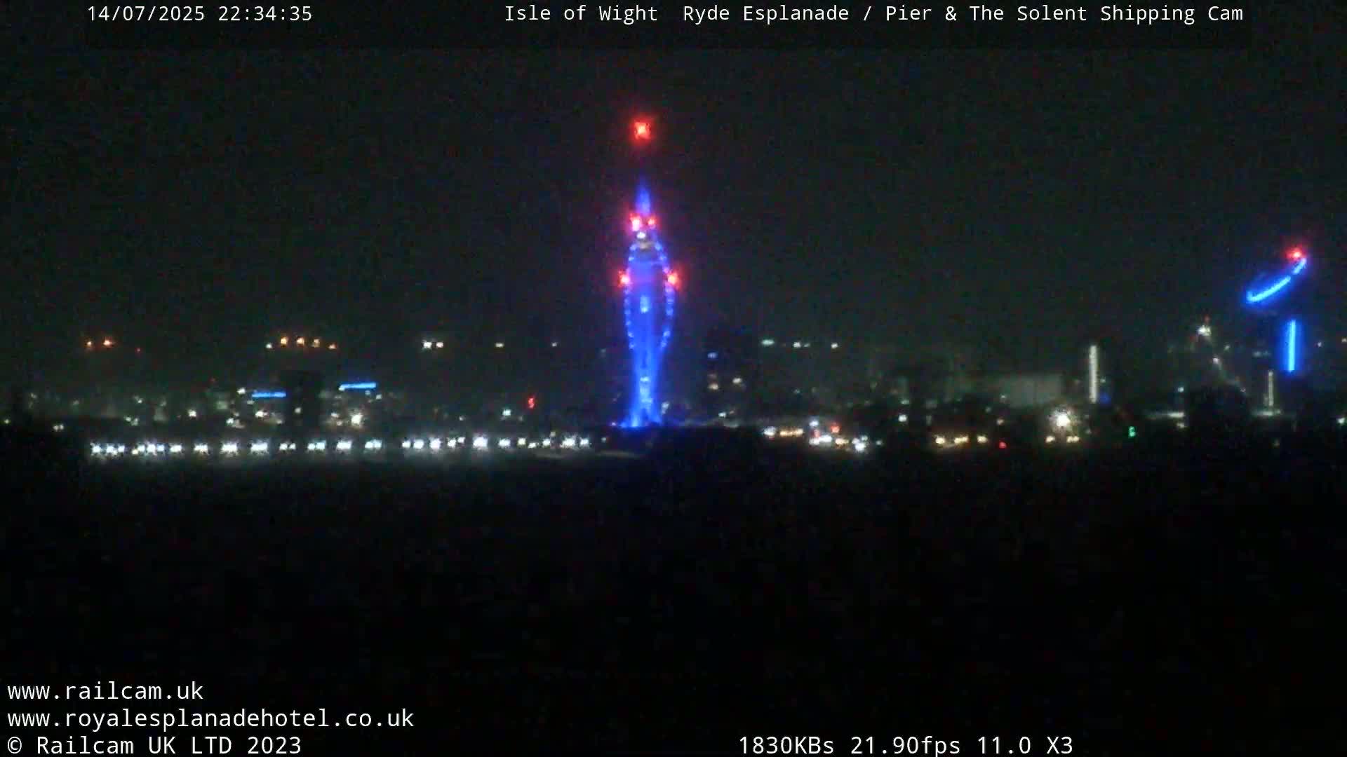 Ryde Pier & Beach Live Cam -Isle Of Wight, South East, England, United Kingdom