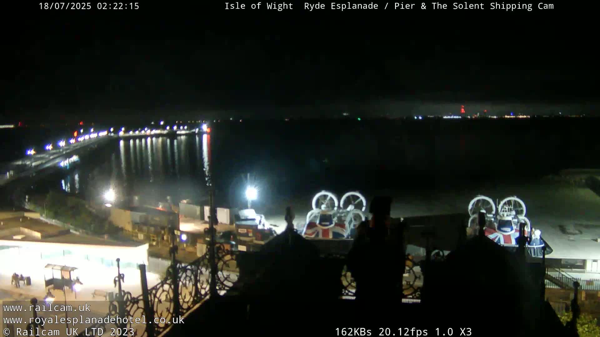 Ryde Pier & Beach Live Cam -Isle Of Wight, South East, England, United Kingdom