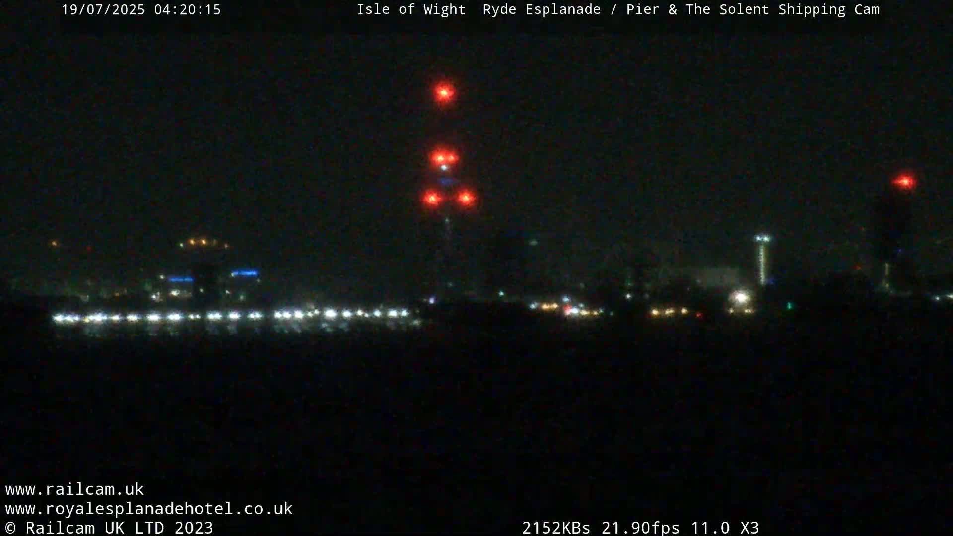Ryde Pier & Beach Live Cam -Isle Of Wight, South East, England, United Kingdom