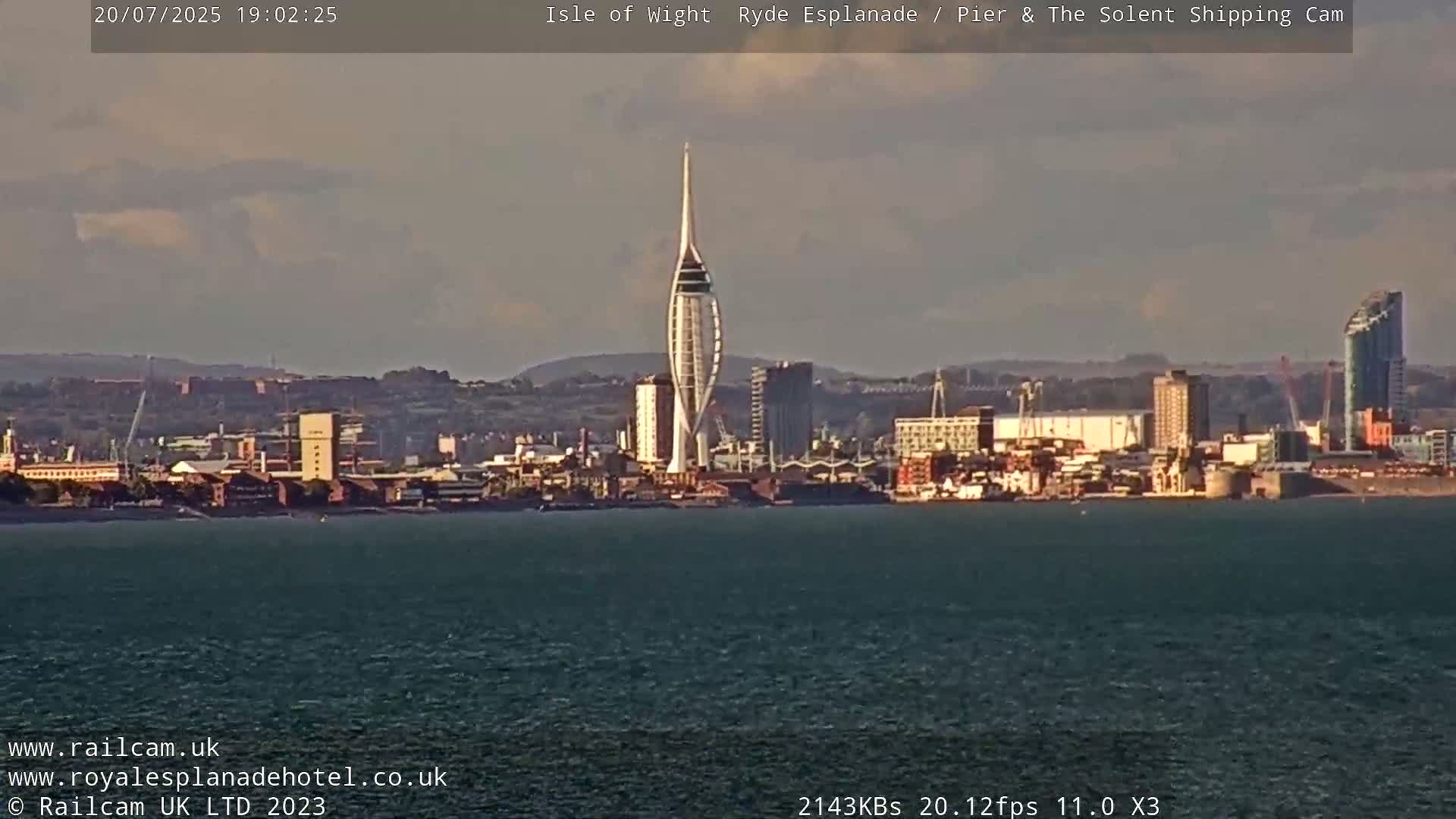 Ryde Pier & Beach Live Cam -Isle Of Wight, South East, England, United Kingdom