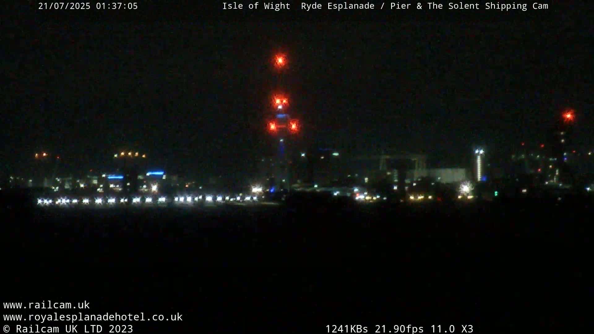 Ryde Pier & Beach Live Cam -Isle Of Wight, South East, England, United Kingdom