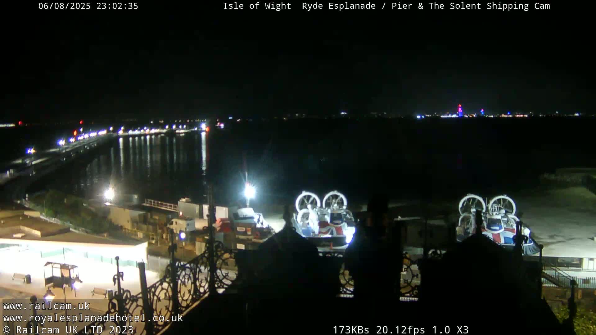 Ryde Pier & Beach Live Cam -Isle Of Wight, South East, England, United Kingdom