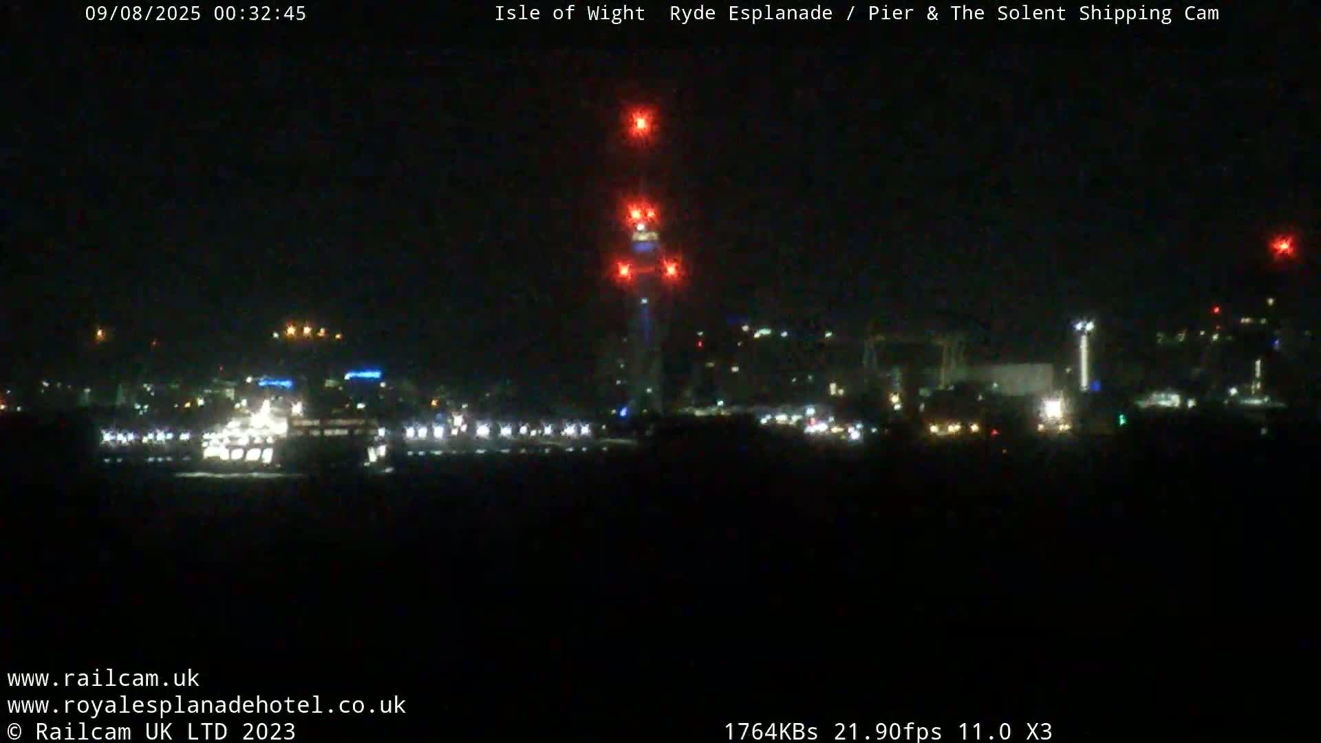 Ryde Pier & Beach Live Cam -Isle Of Wight, South East, England, United Kingdom